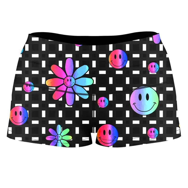Smiles All Around High-Waisted Women's Shorts sold by iEDM