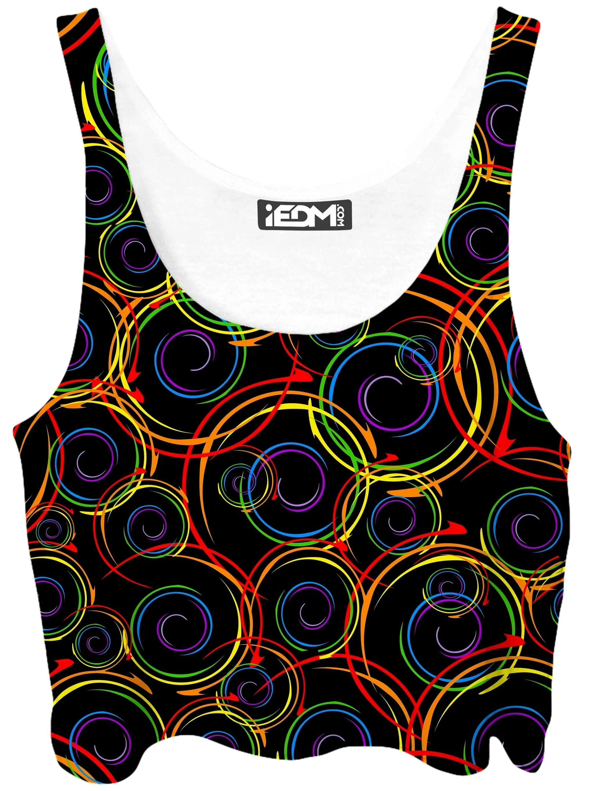 Swirl Abstract Crop Top sold by iEDM