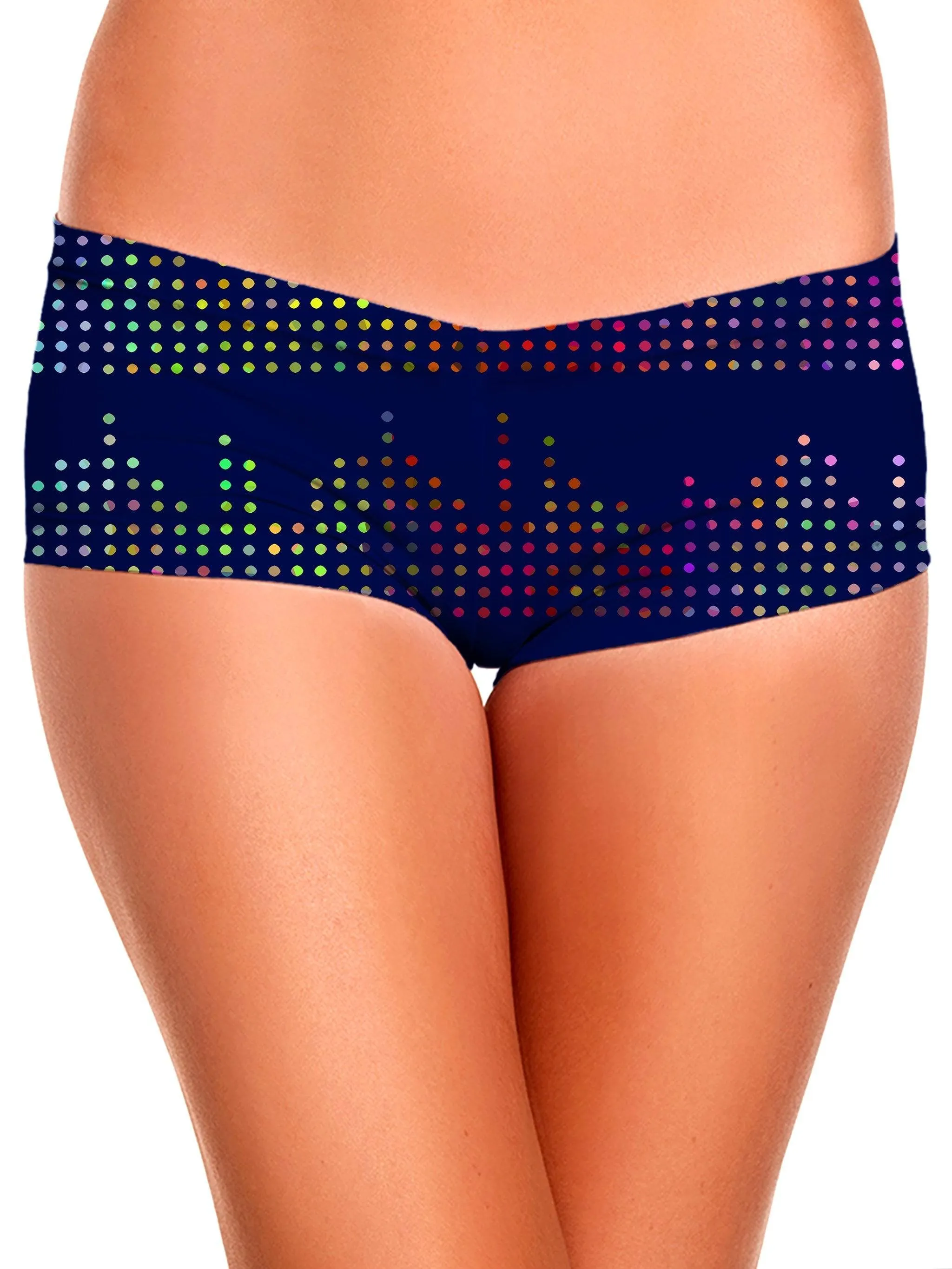 Techno Equalizer Bars Booty Shorts sold by iEDM