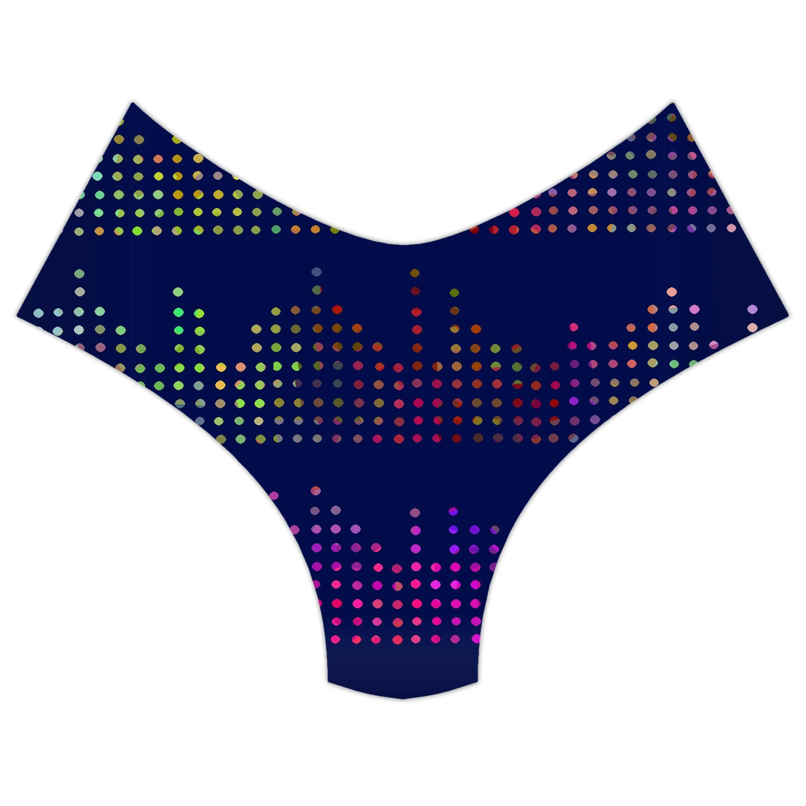Techno Equalizer Bars Booty Shorts sold by iEDM product image thumbnail 3