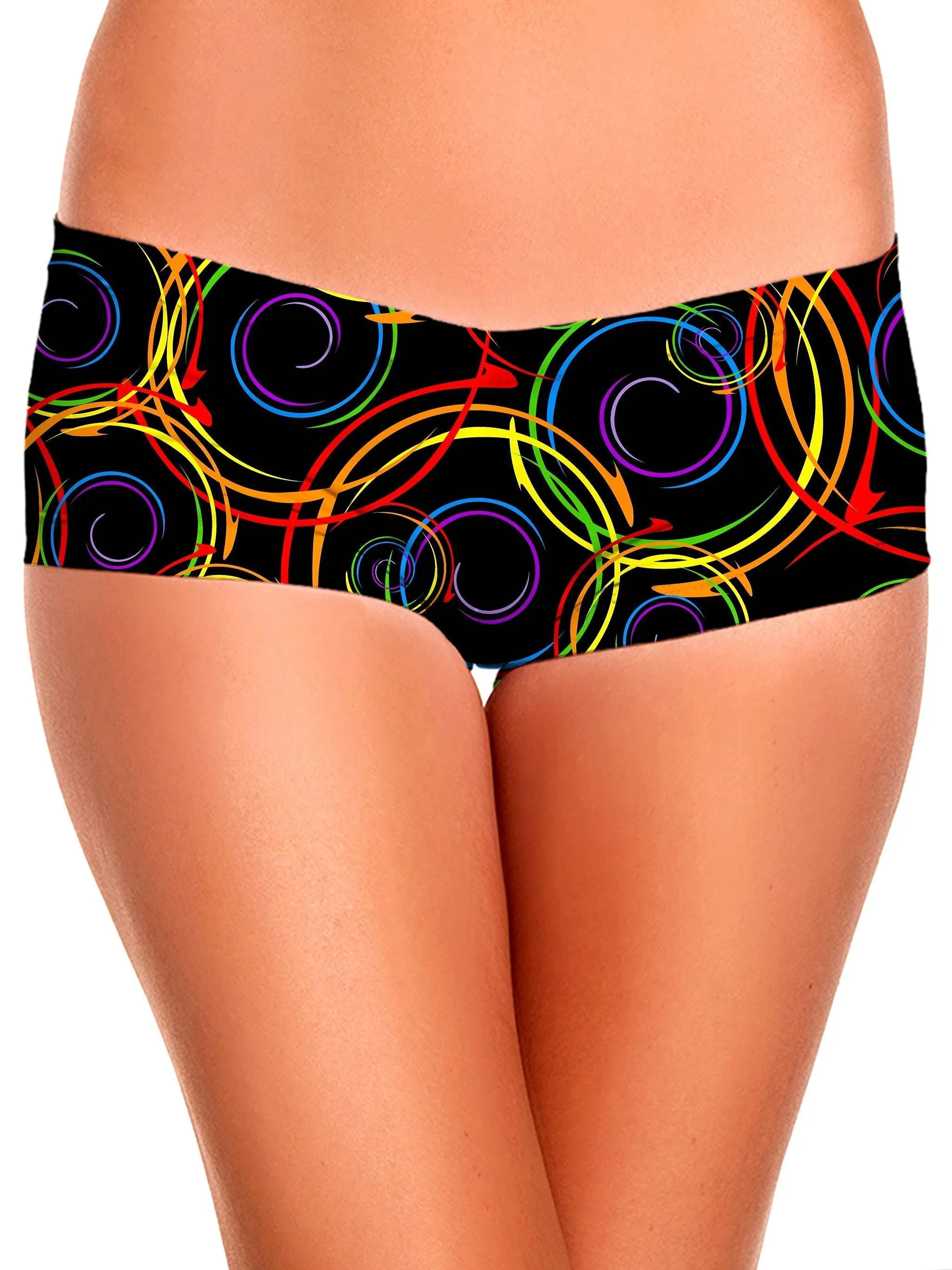 Swirl Abstract Booty Shorts sold by iEDM