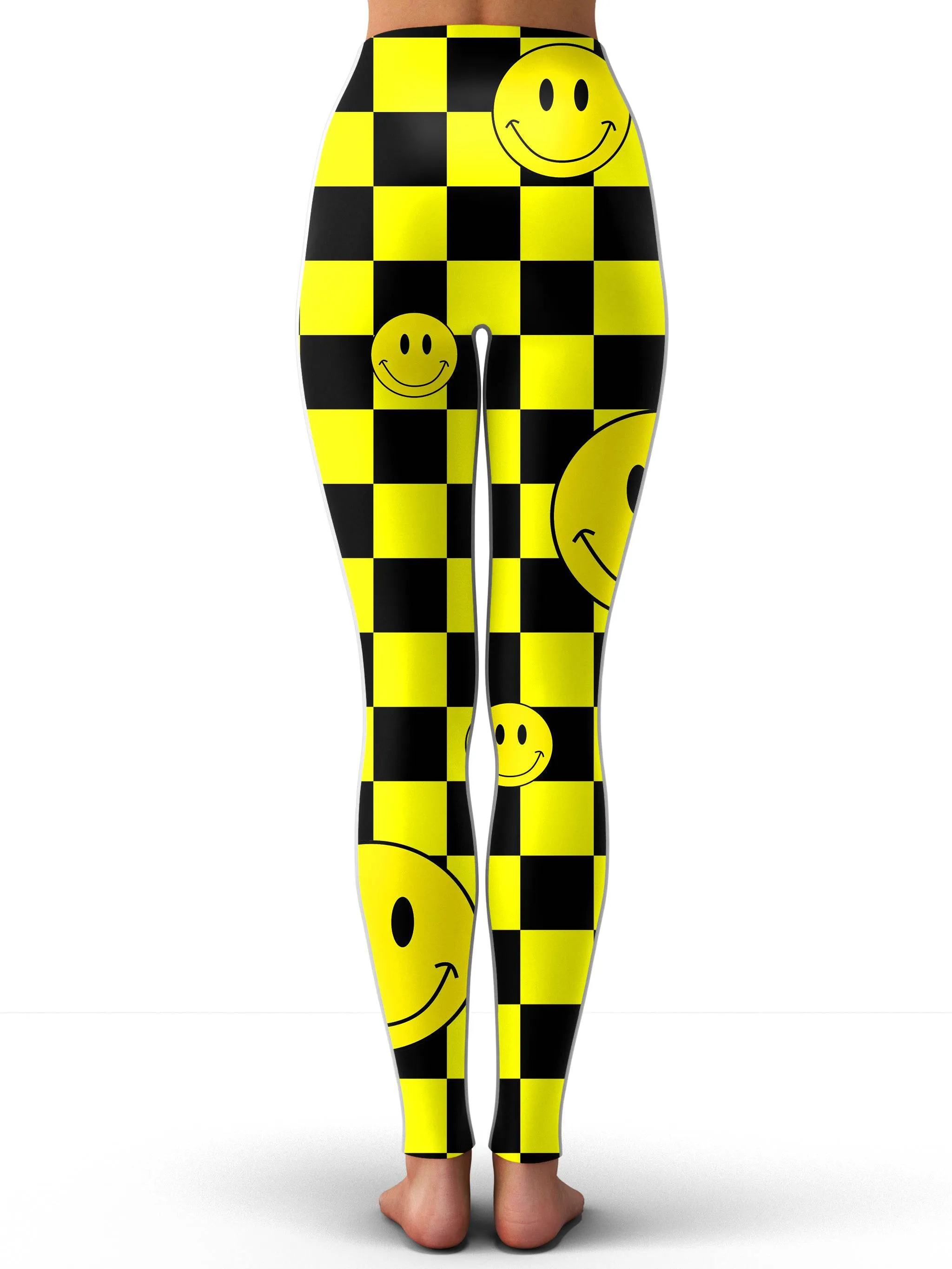 Smile Checkerboard Leggings sold by iEDM product image thumbnail 3