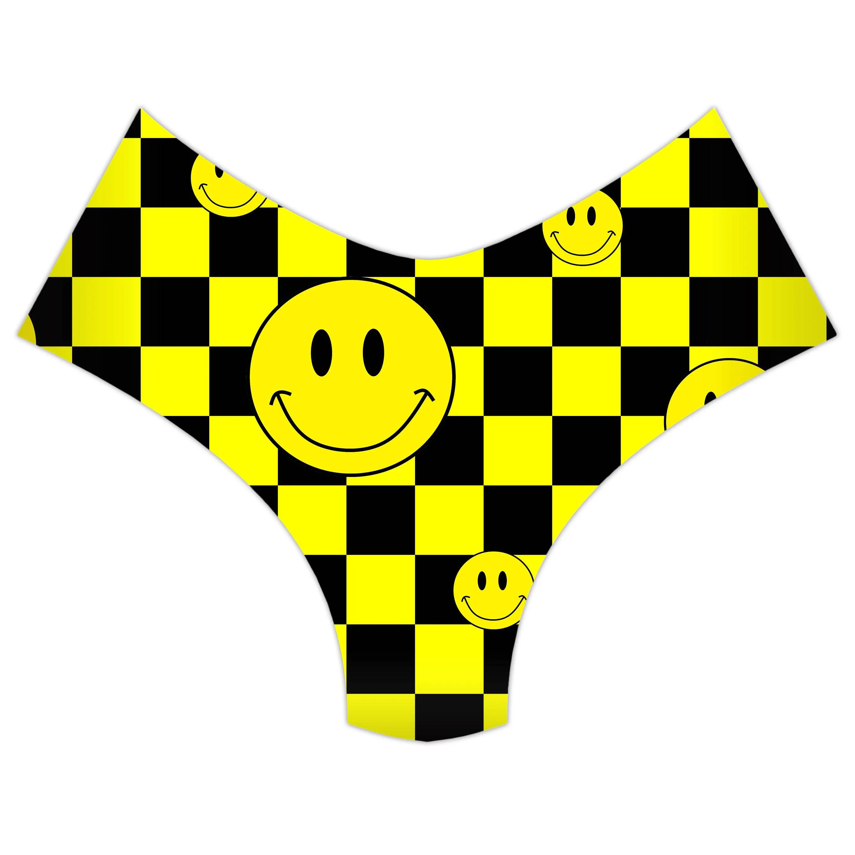 Smile Checkerboard Booty Shorts sold by iEDM product image thumbnail 3