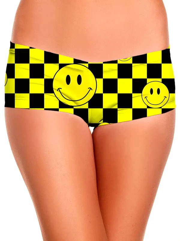 Smile Checkerboard Booty Shorts sold by iEDM