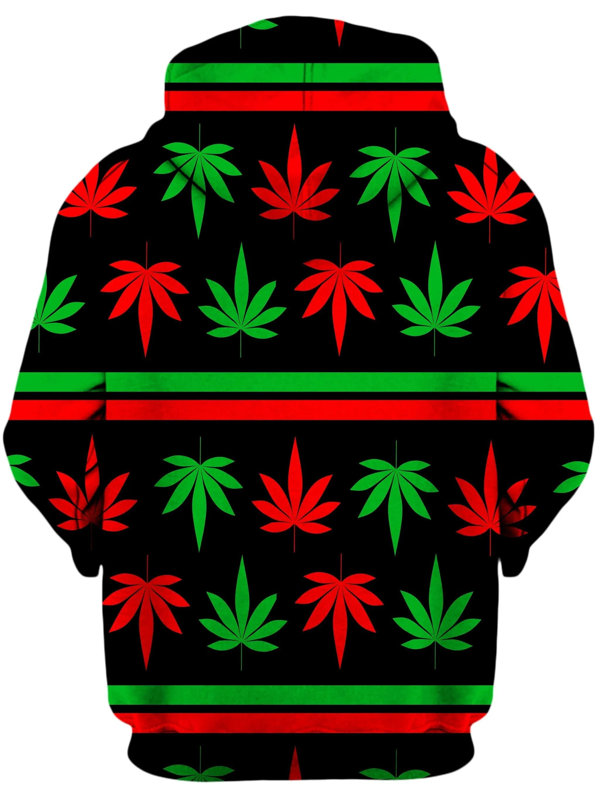 Red And Green Festive Bud Unisex Hoodie sold by iEDM product image thumbnail 2
