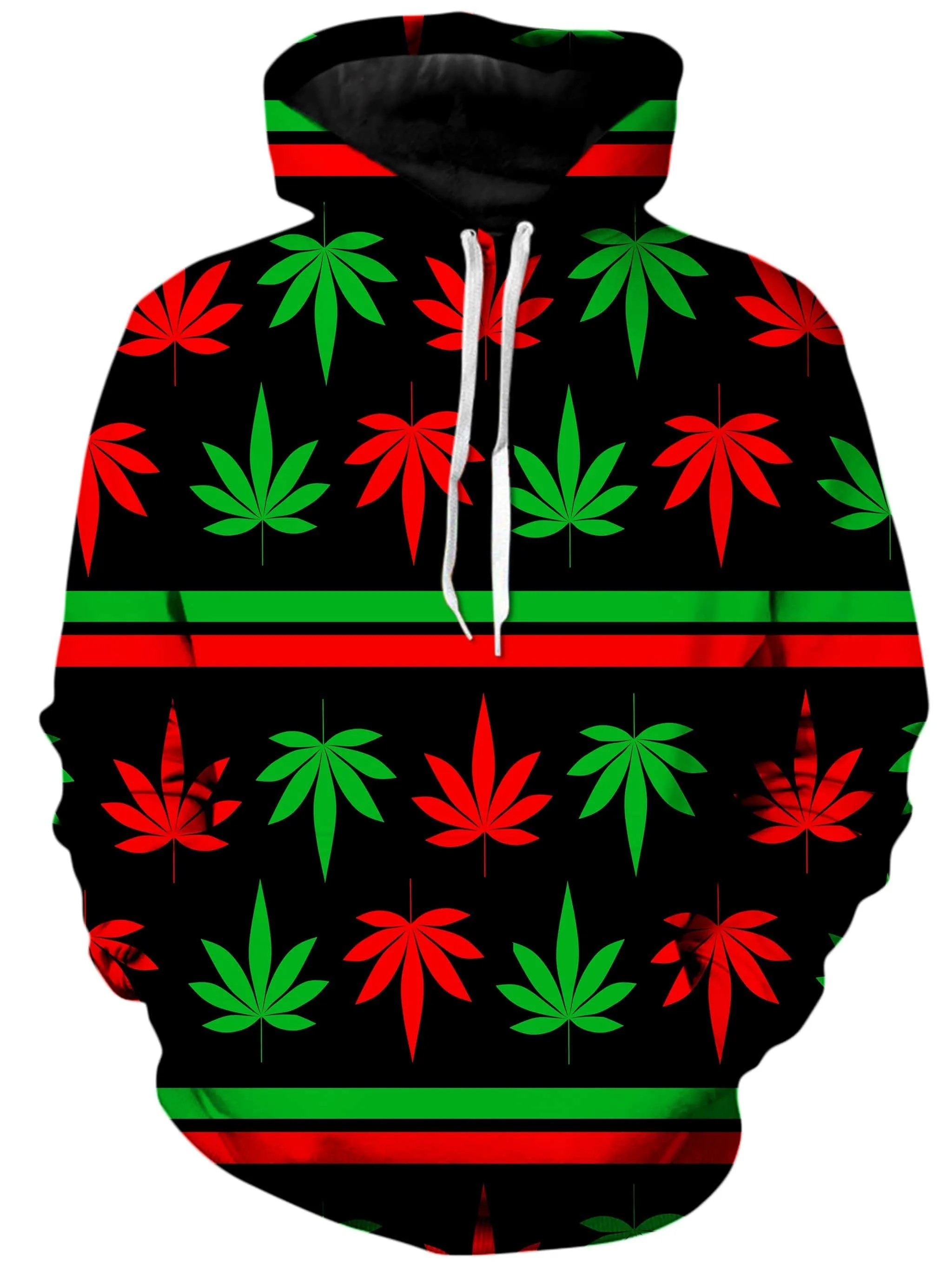 Red And Green Festive Bud Unisex Hoodie sold by iEDM