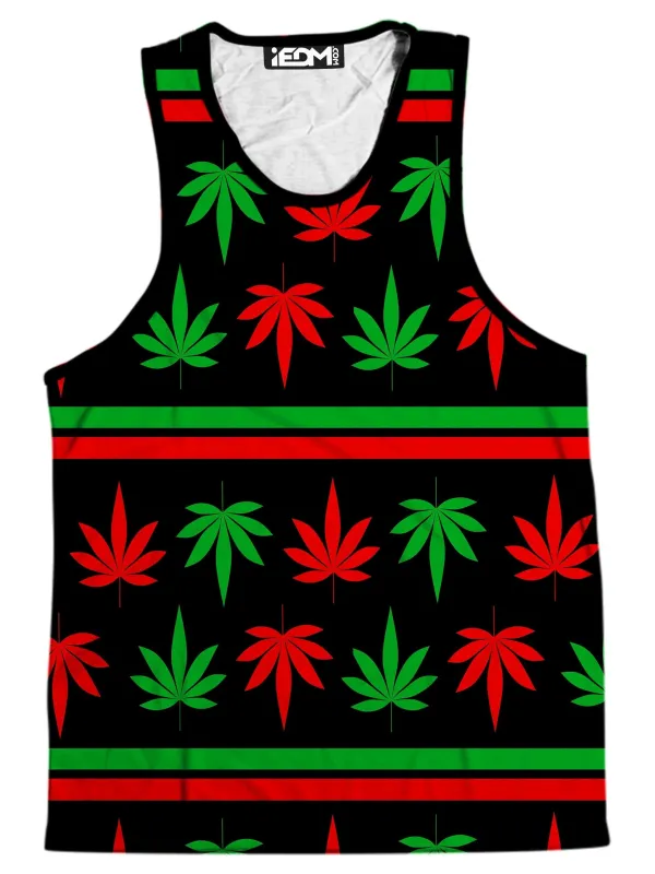 Red And Green Festive Bud Men's Tank sold by iEDM