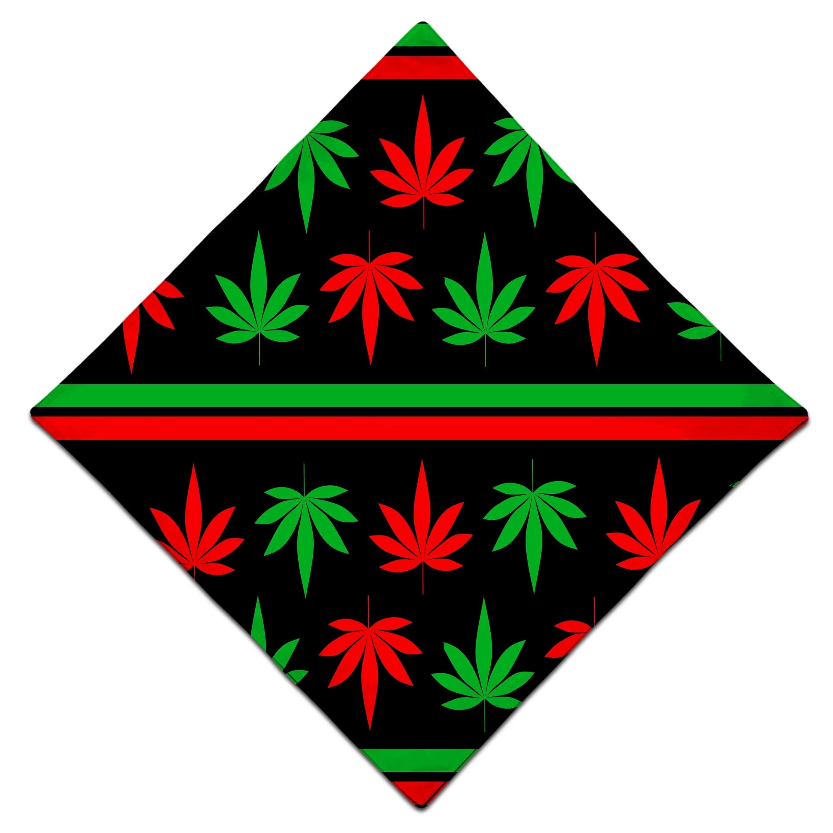 Red And Green Festive Bud Bandana sold by iEDM product image thumbnail 3