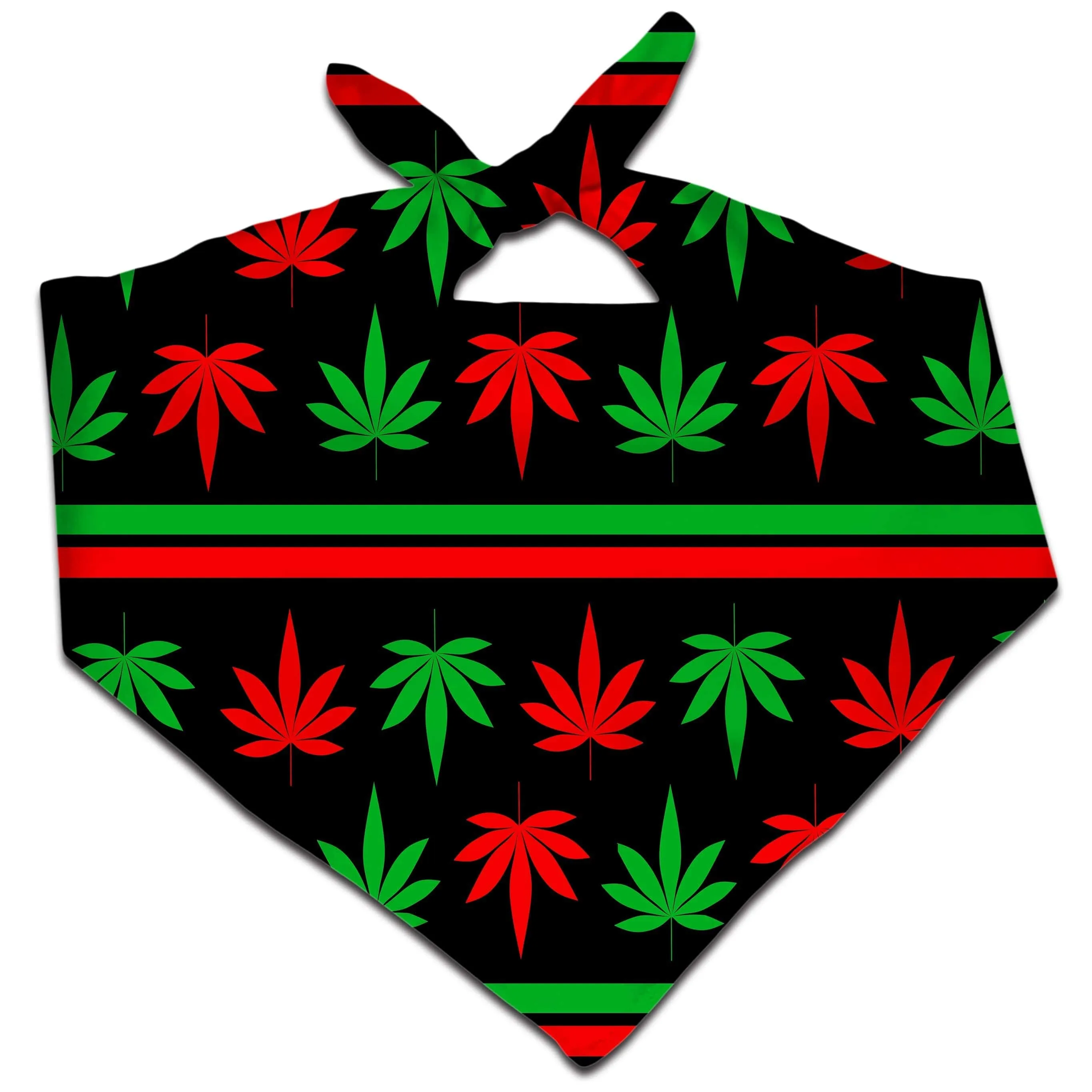 Red And Green Festive Bud Bandana sold by iEDM