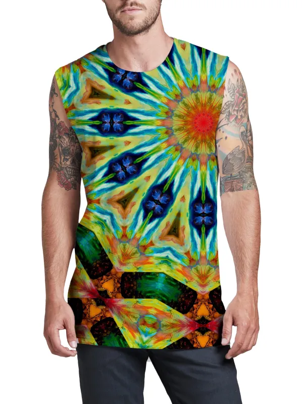Peacock Spin Men's Muscle Tank sold by iEDM