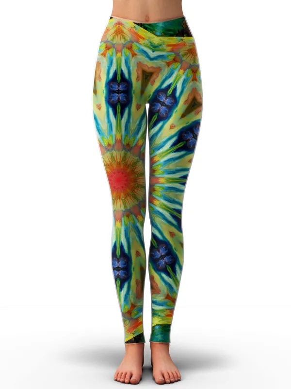 Peacock Spin Leggings sold by iEDM