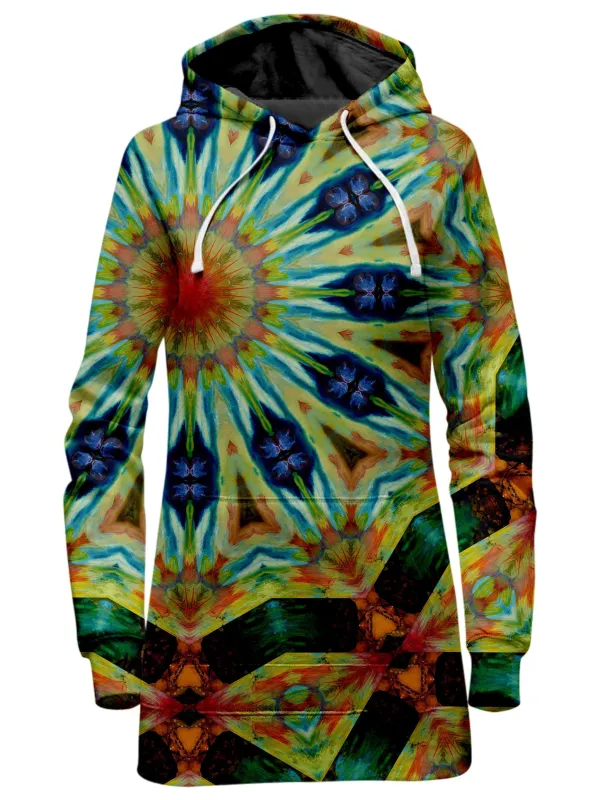 Peacock Spin Hoodie Dress sold by iEDM
