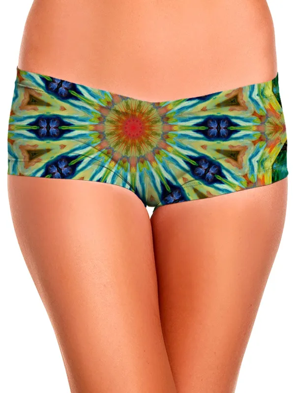 Peacock Spin Booty Shorts sold by iEDM