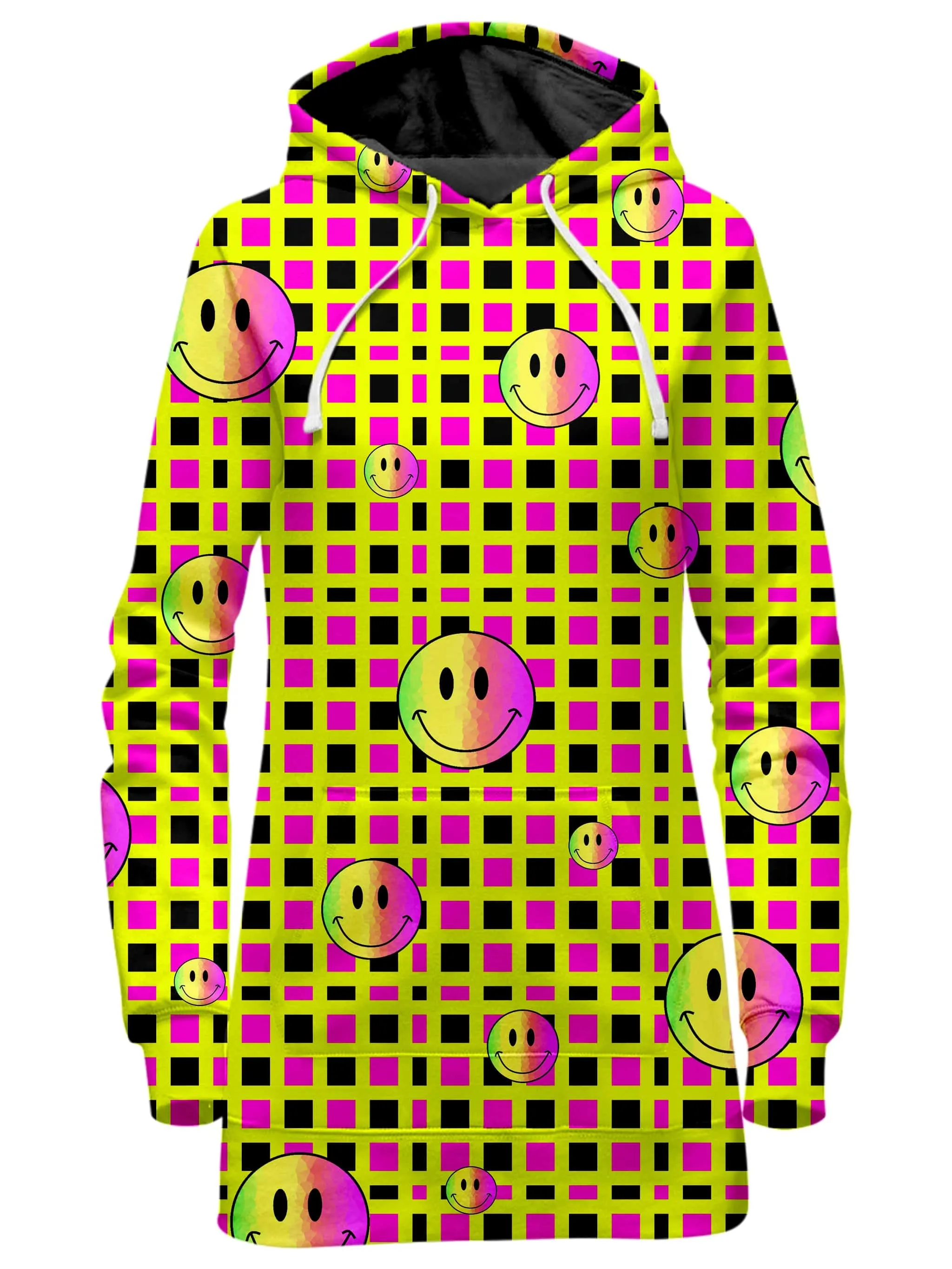 Happy Plaid Hoodie Dress sold by iEDM