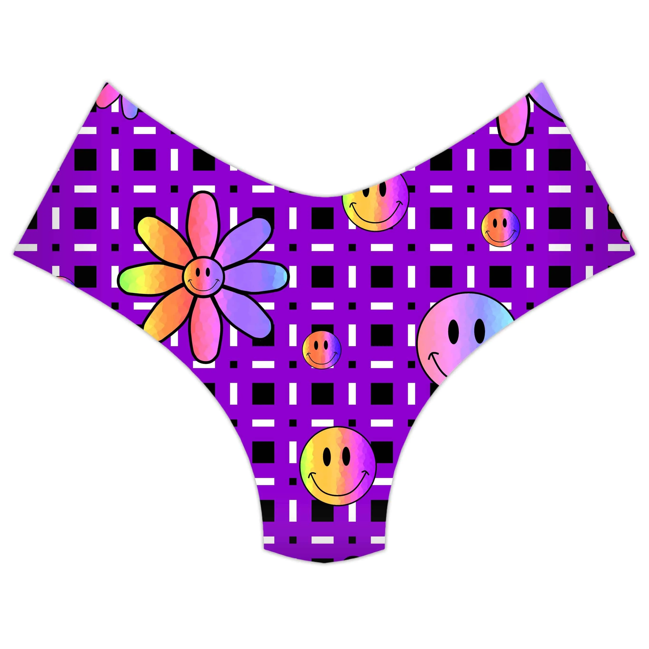 Happiness On Purple Booty Shorts sold by iEDM product image thumbnail 3
