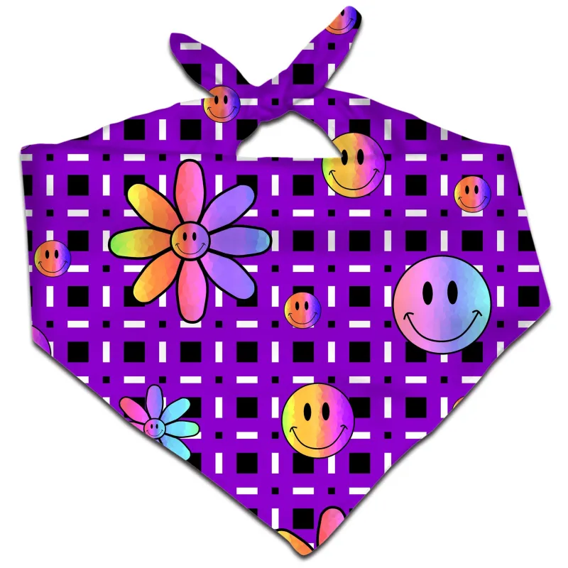 Happiness On Purple Bandana sold by iEDM