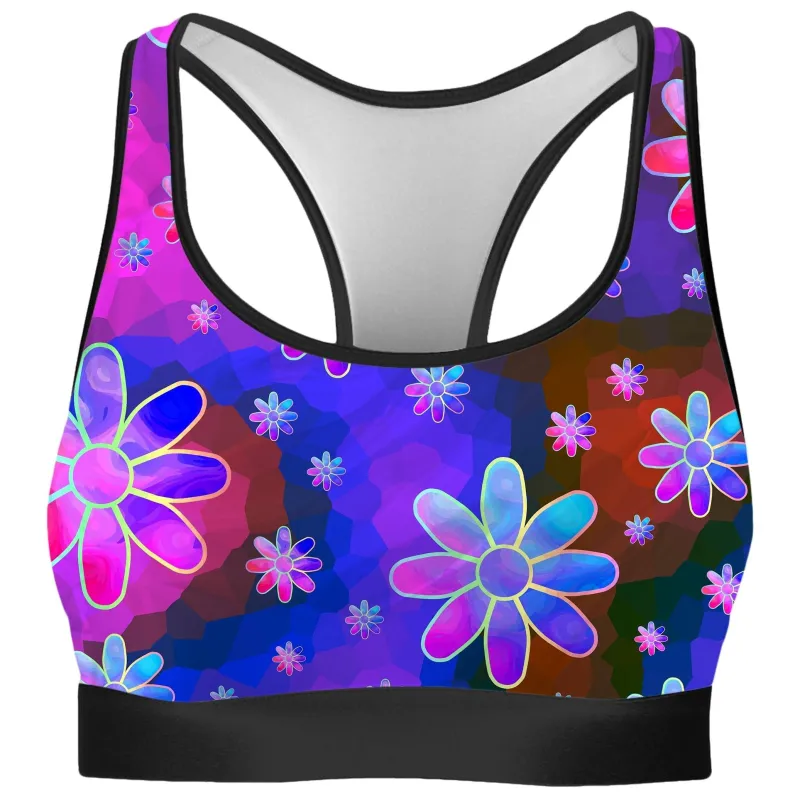 Floral Fantasy Abstract Rave Bra sold by iEDM