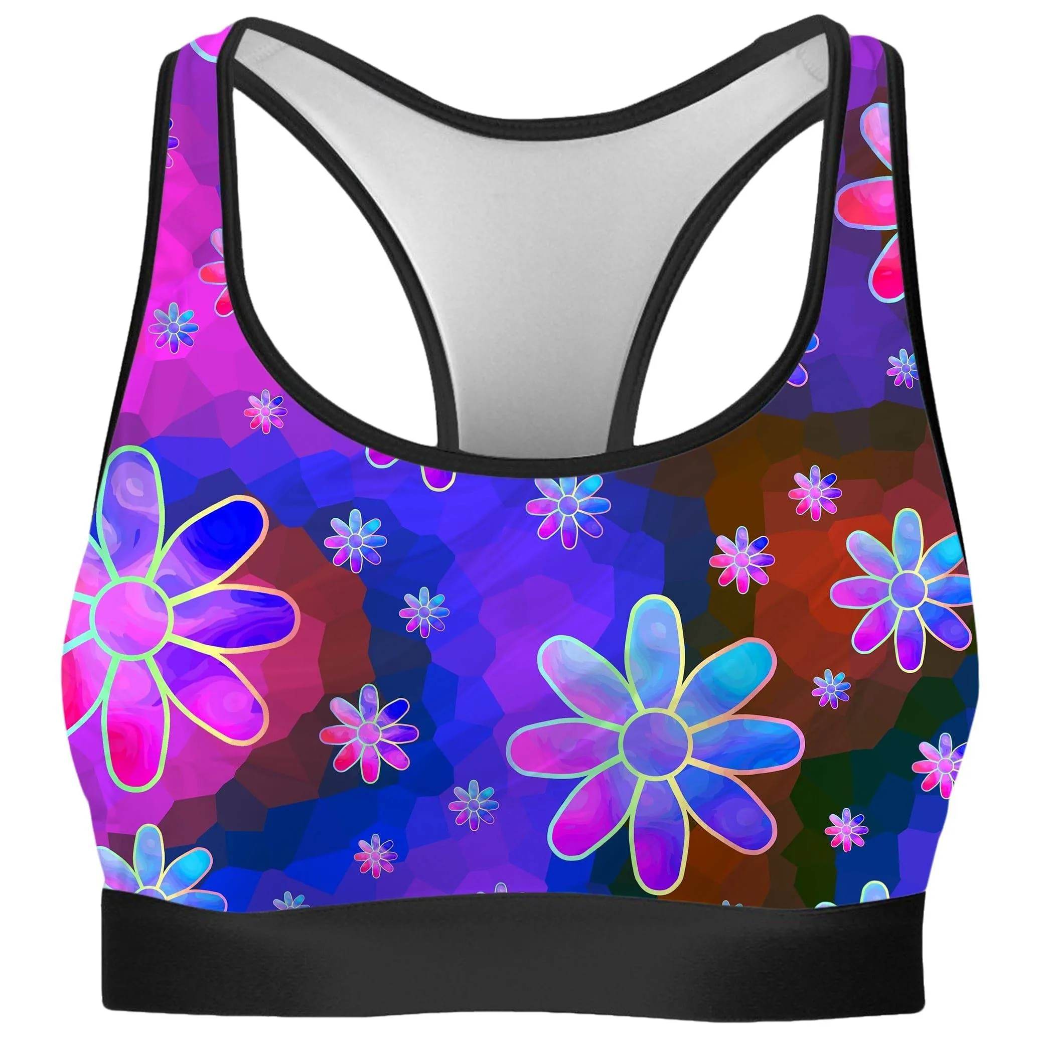 Floral Fantasy Abstract Rave Bra sold by iEDM