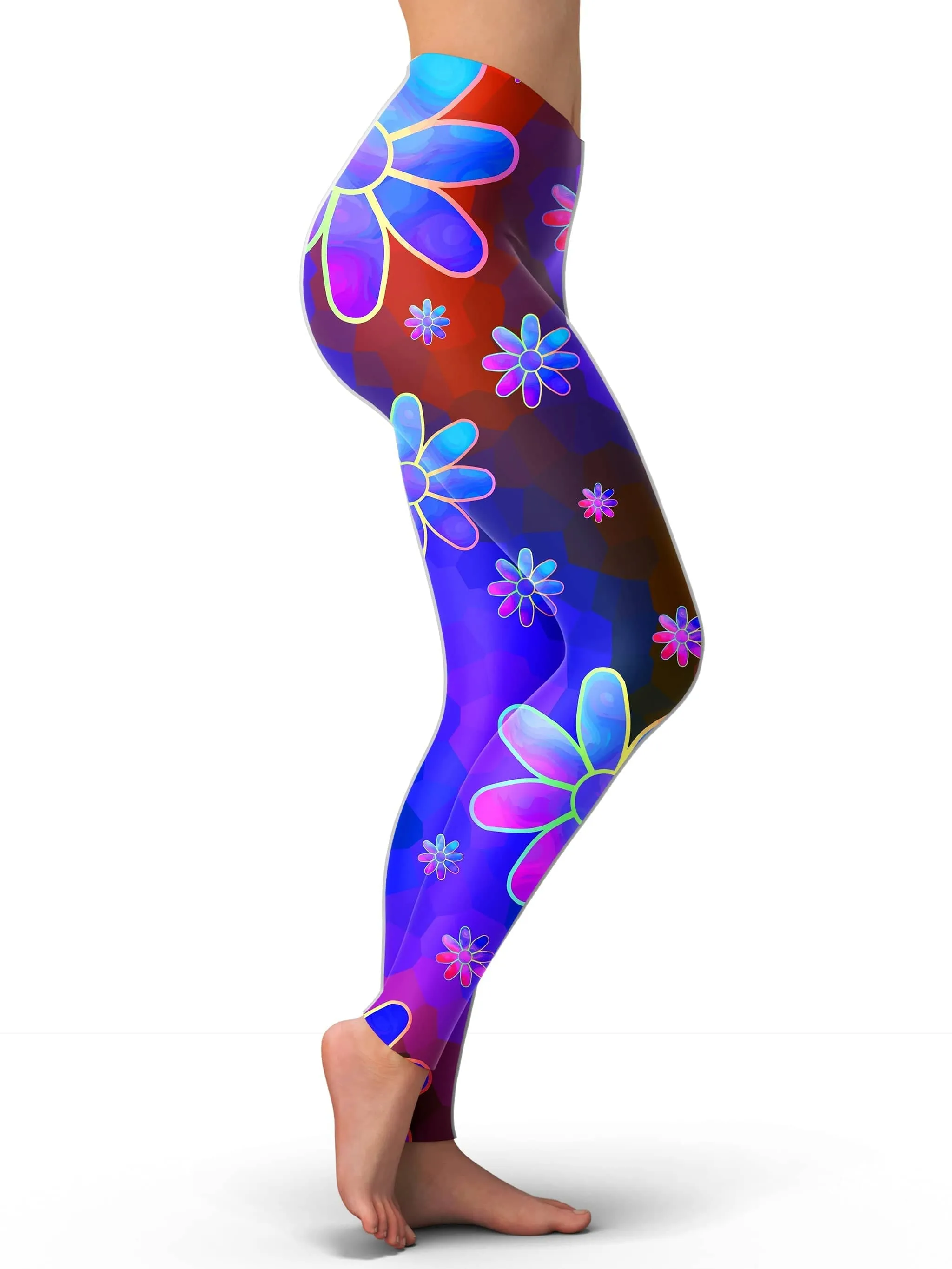 Floral Fantasy Abstract Leggings sold by iEDM product image thumbnail 2