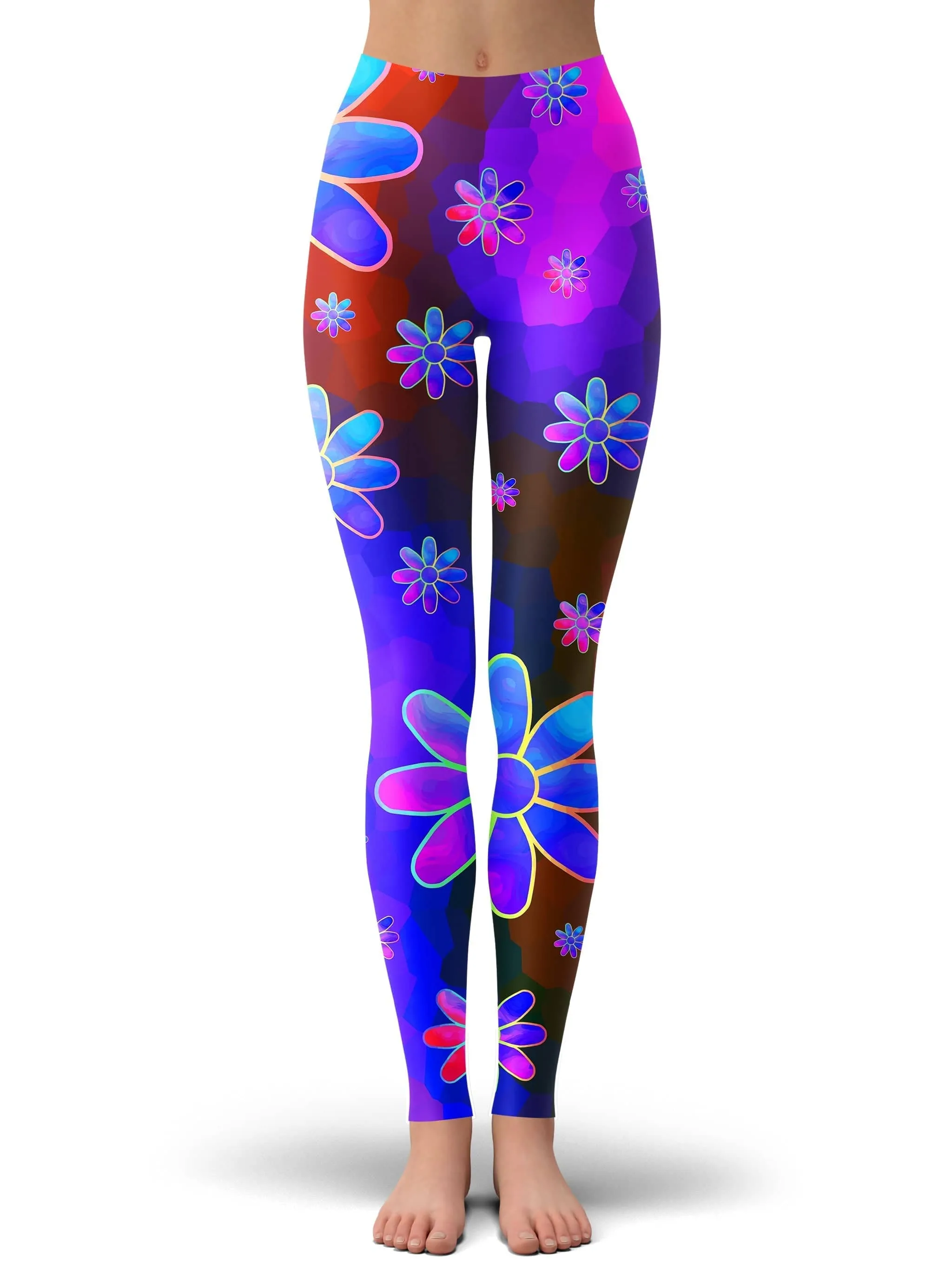 Floral Fantasy Abstract Leggings sold by iEDM