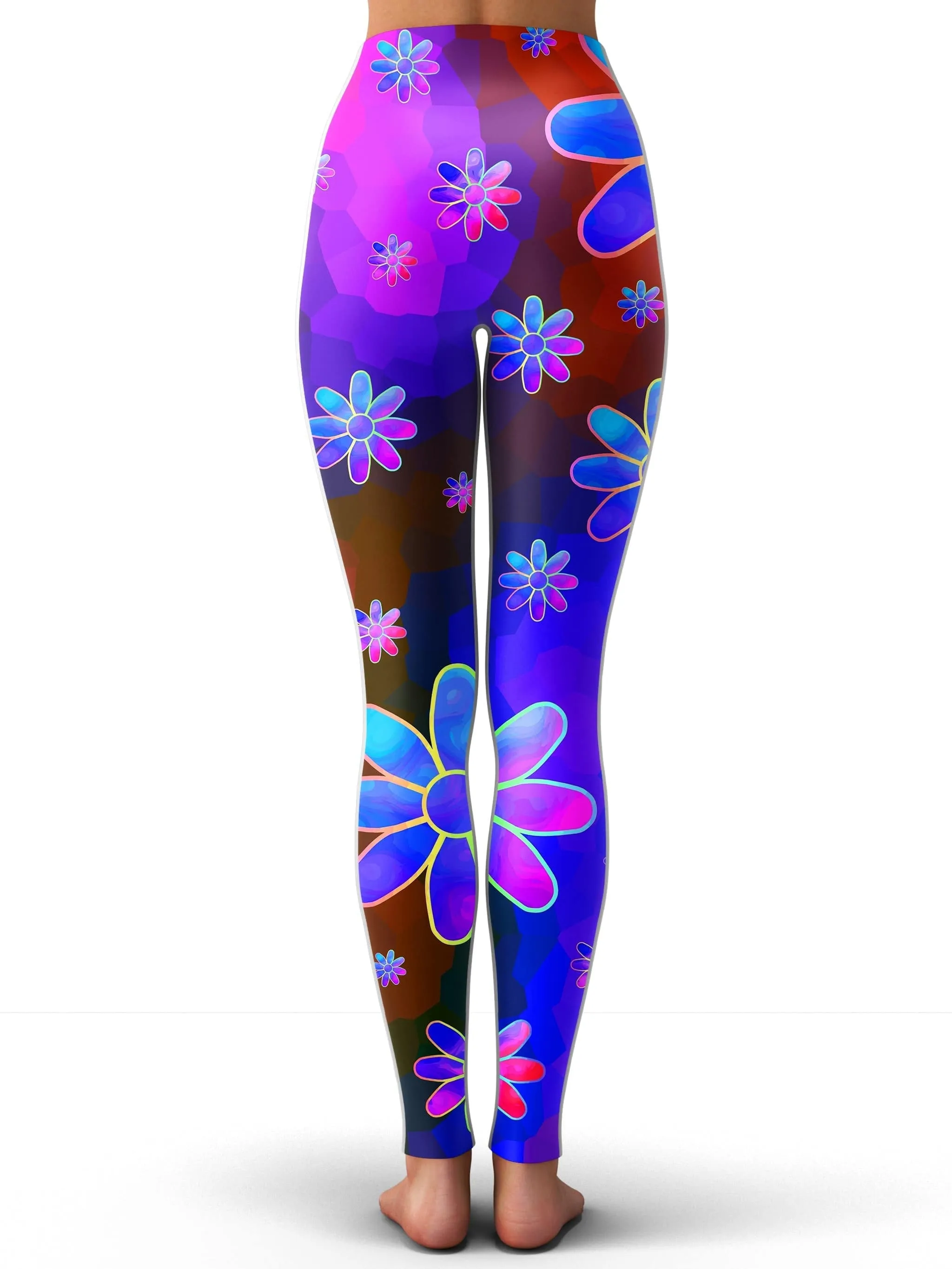 Floral Fantasy Abstract Leggings sold by iEDM product image thumbnail 3