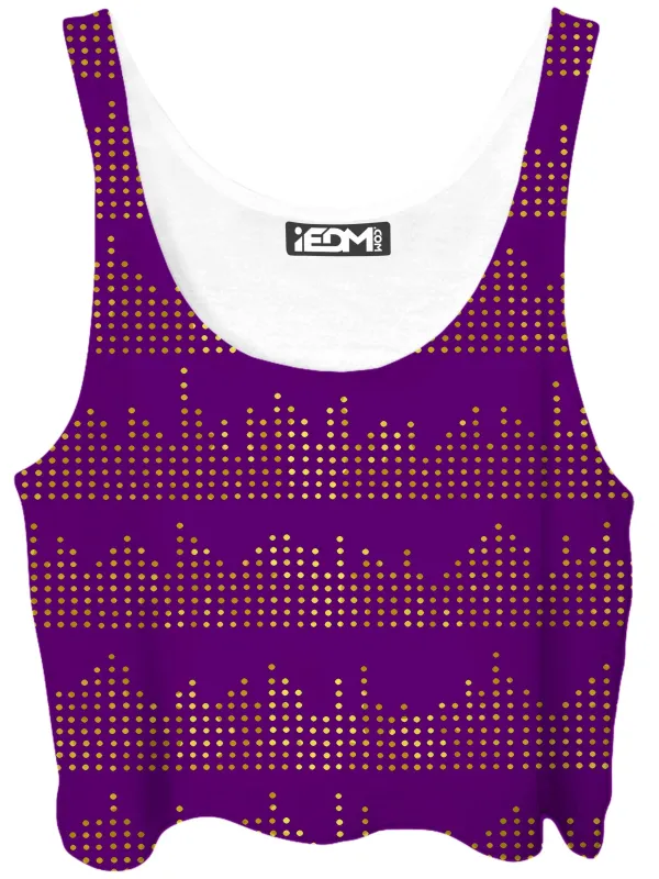 Gold Equalizer Beats Crop Top sold by iEDM