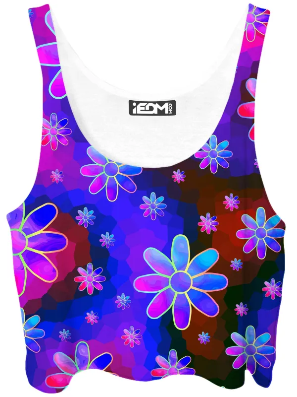 Floral Fantasy Abstract Crop Top sold by iEDM