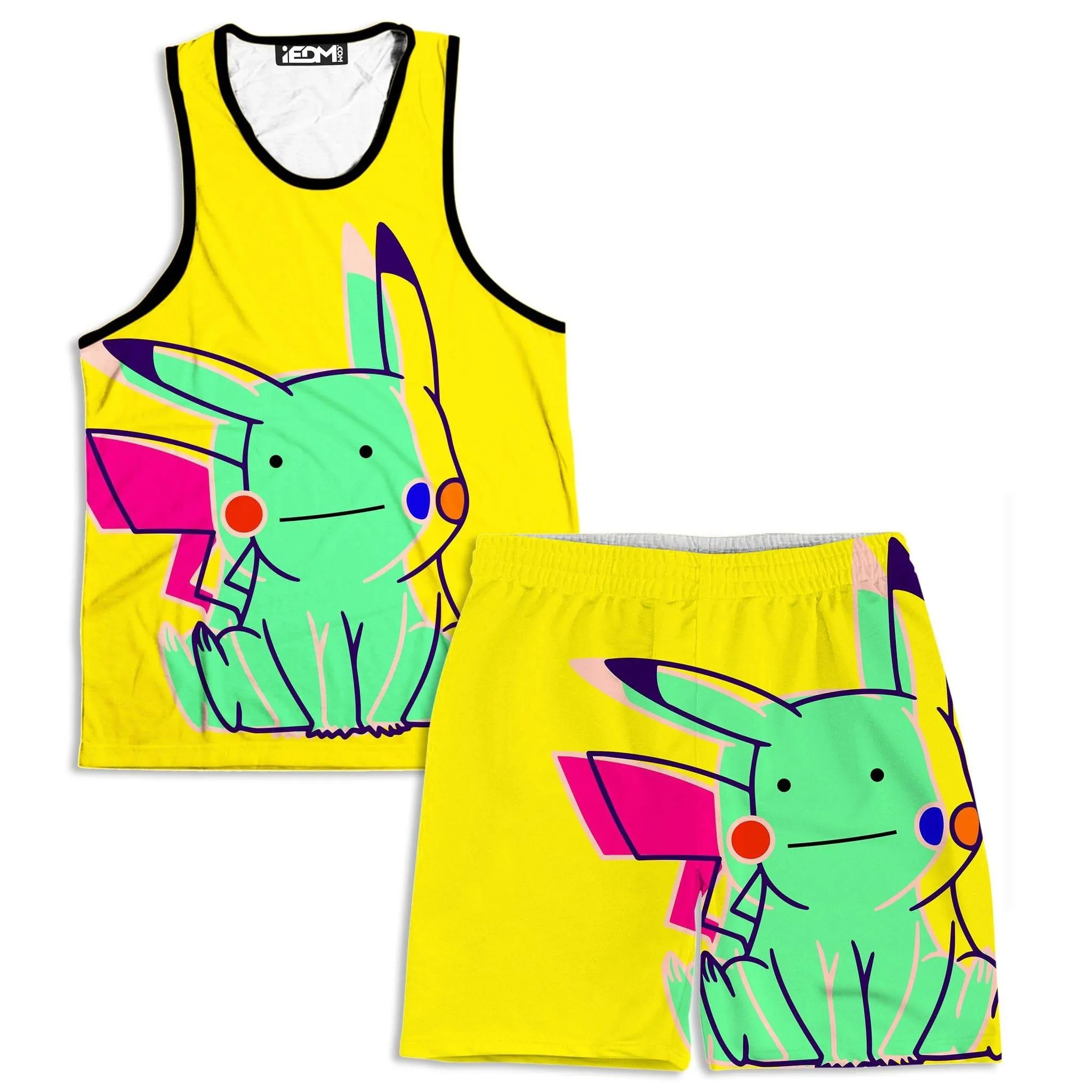 Ditto Pikachu Men's Tank and Shorts Combo sold by iEDM