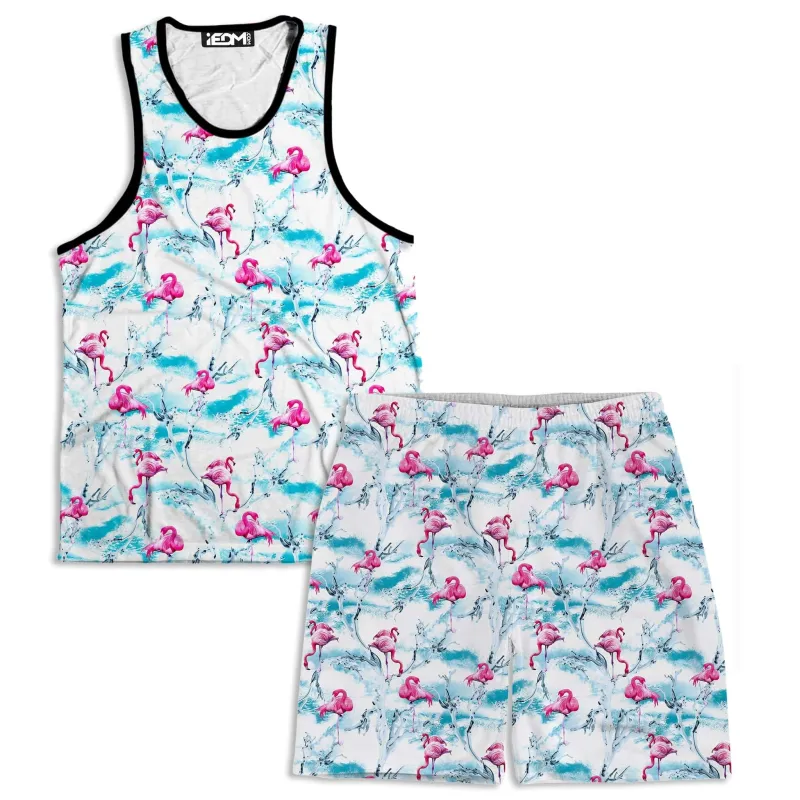 Flamingos Men's Tank and Shorts Combo sold by iEDM