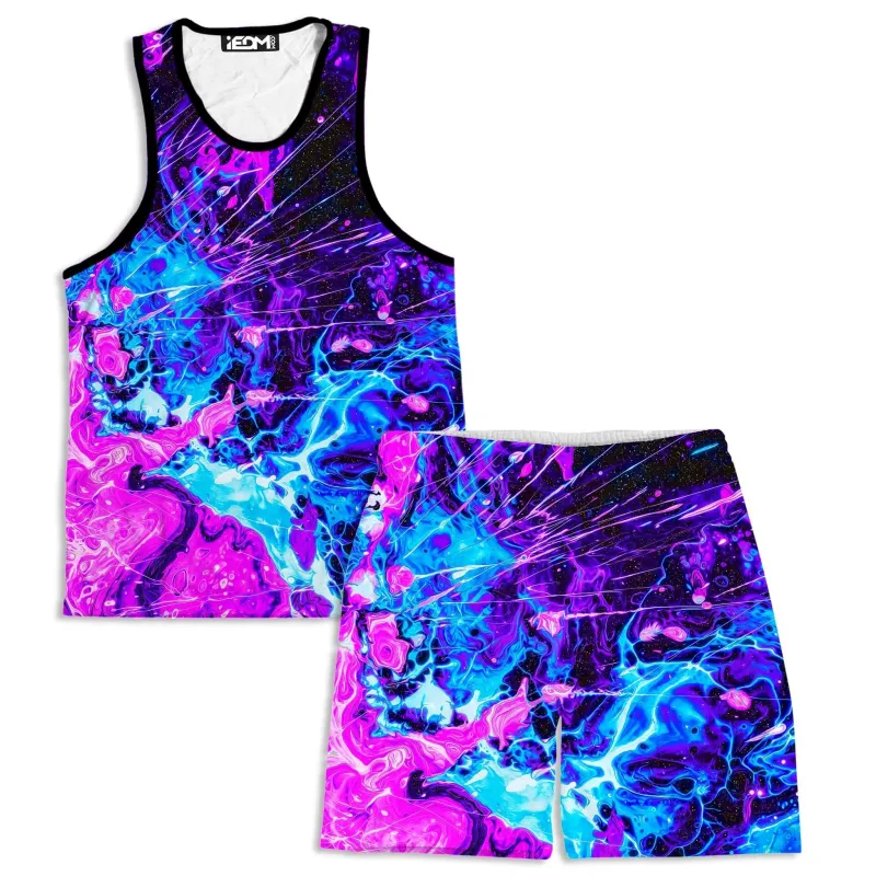 Cosmic Burst Men's Tank and Shorts Combo sold by iEDM