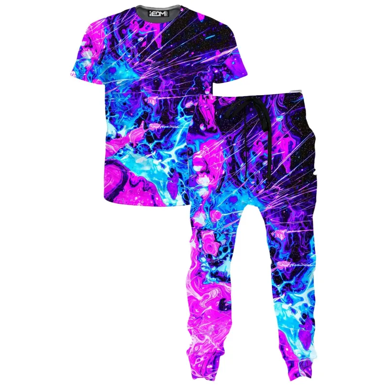 Cosmic Burst T-Shirt and Joggers Combo sold by iEDM