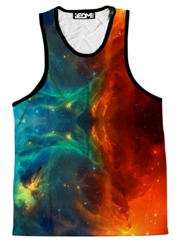 Fire And Ice Galaxy Men's Tank sold by iEDM