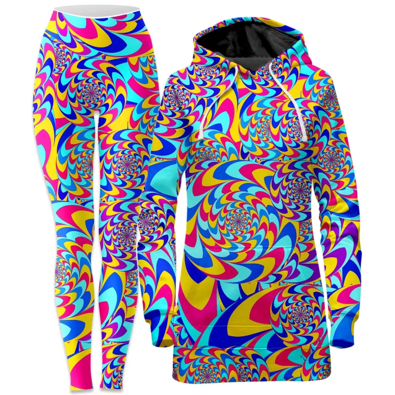 Rabbit Hole Hoodie Dress and Leggings Combo sold by iEDM