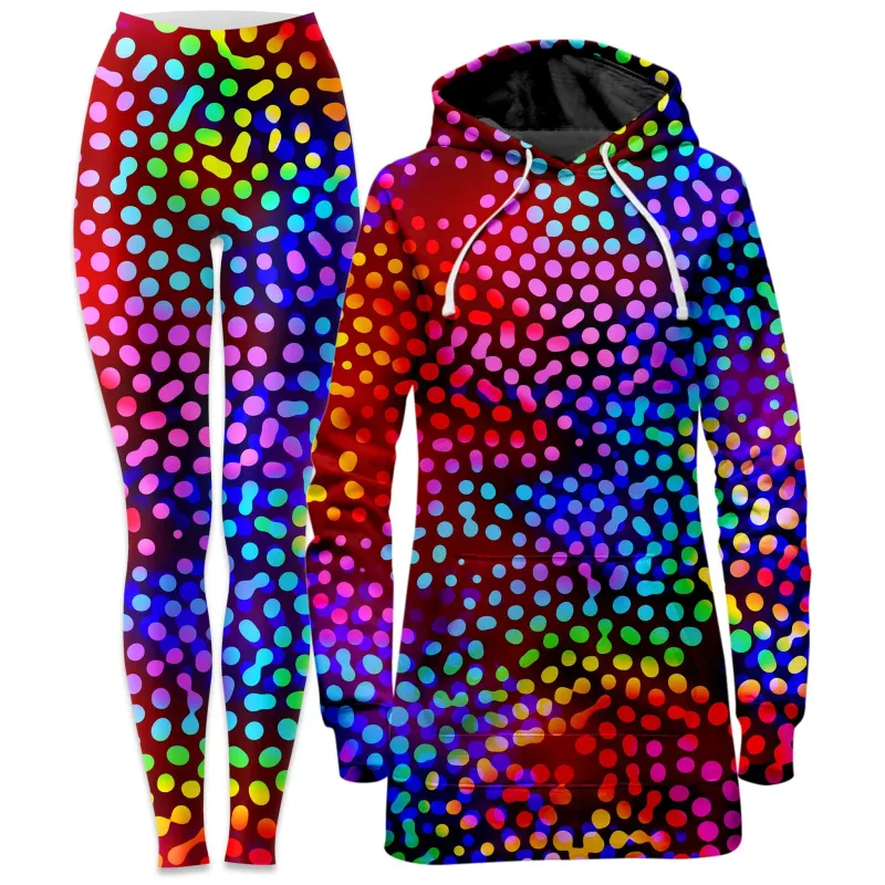 Solar Dots Hoodie Dress and Leggings Combo sold by iEDM