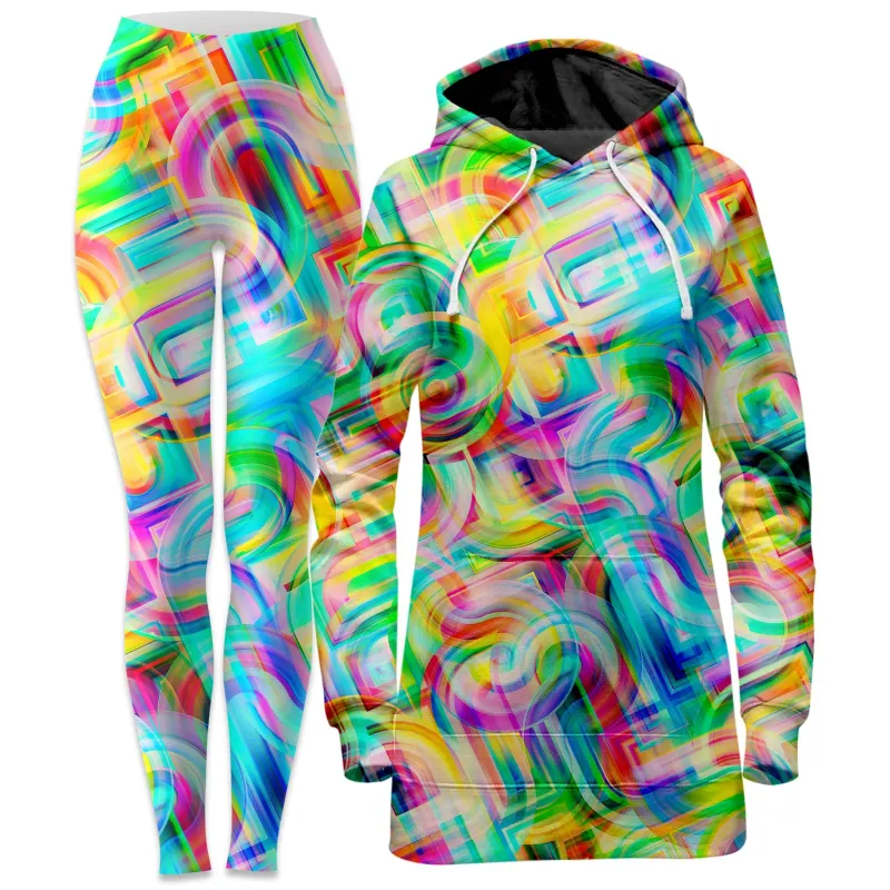Tropical Nectar Hoodie Dress and Leggings Combo sold by iEDM