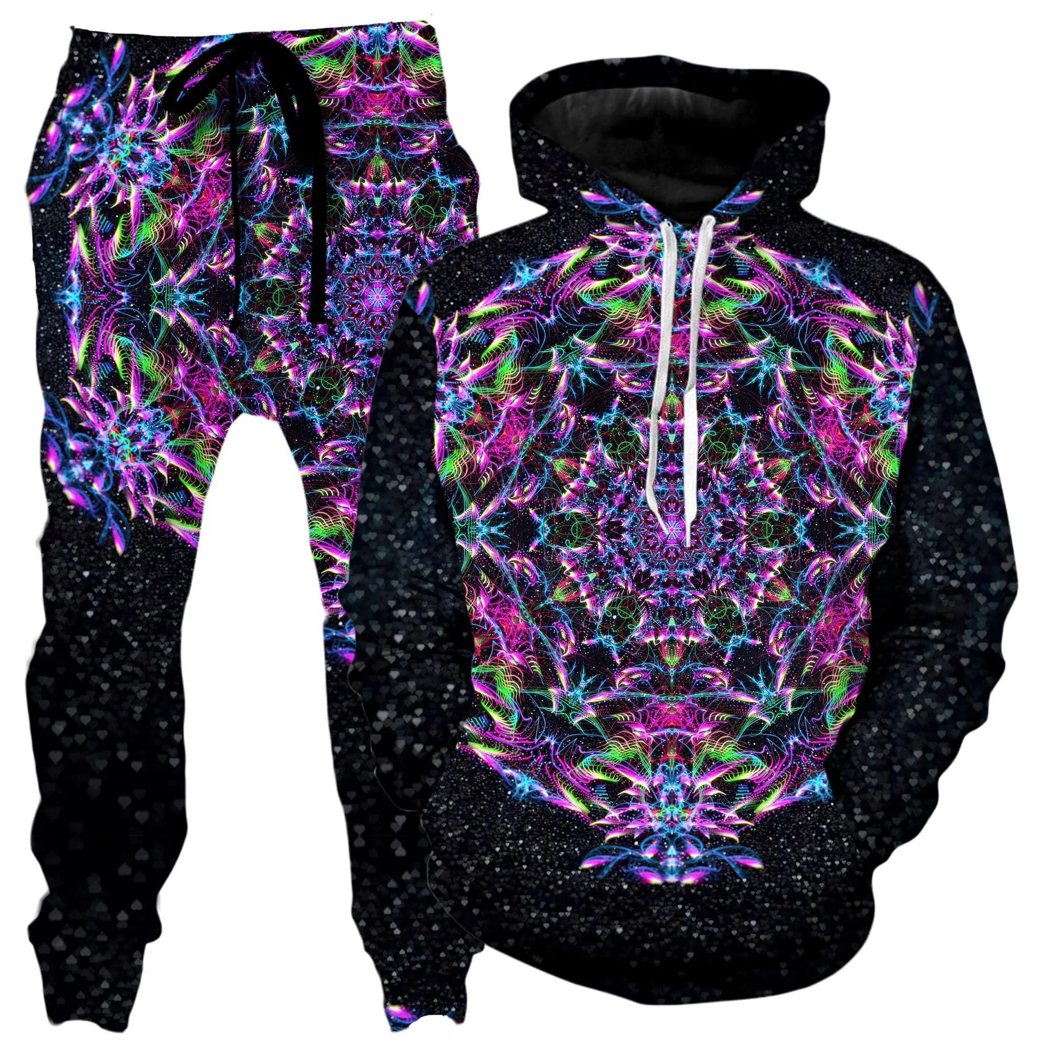 Purp Geometric Hoodie and Joggers Combo sold by iEDM