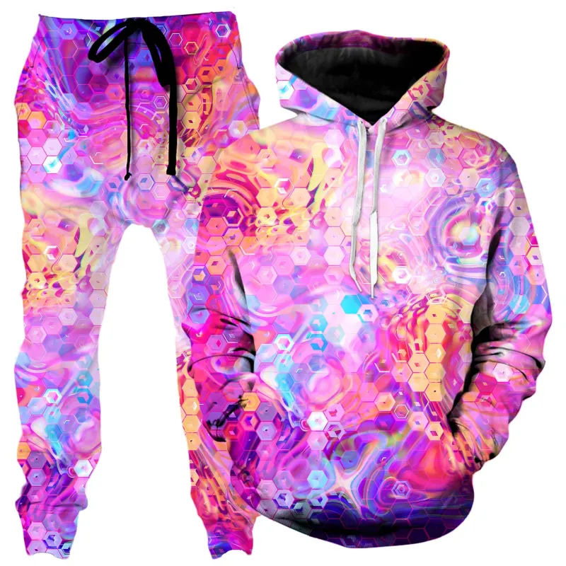 Purple Mirage Hoodie and Joggers Combo made by iEDM