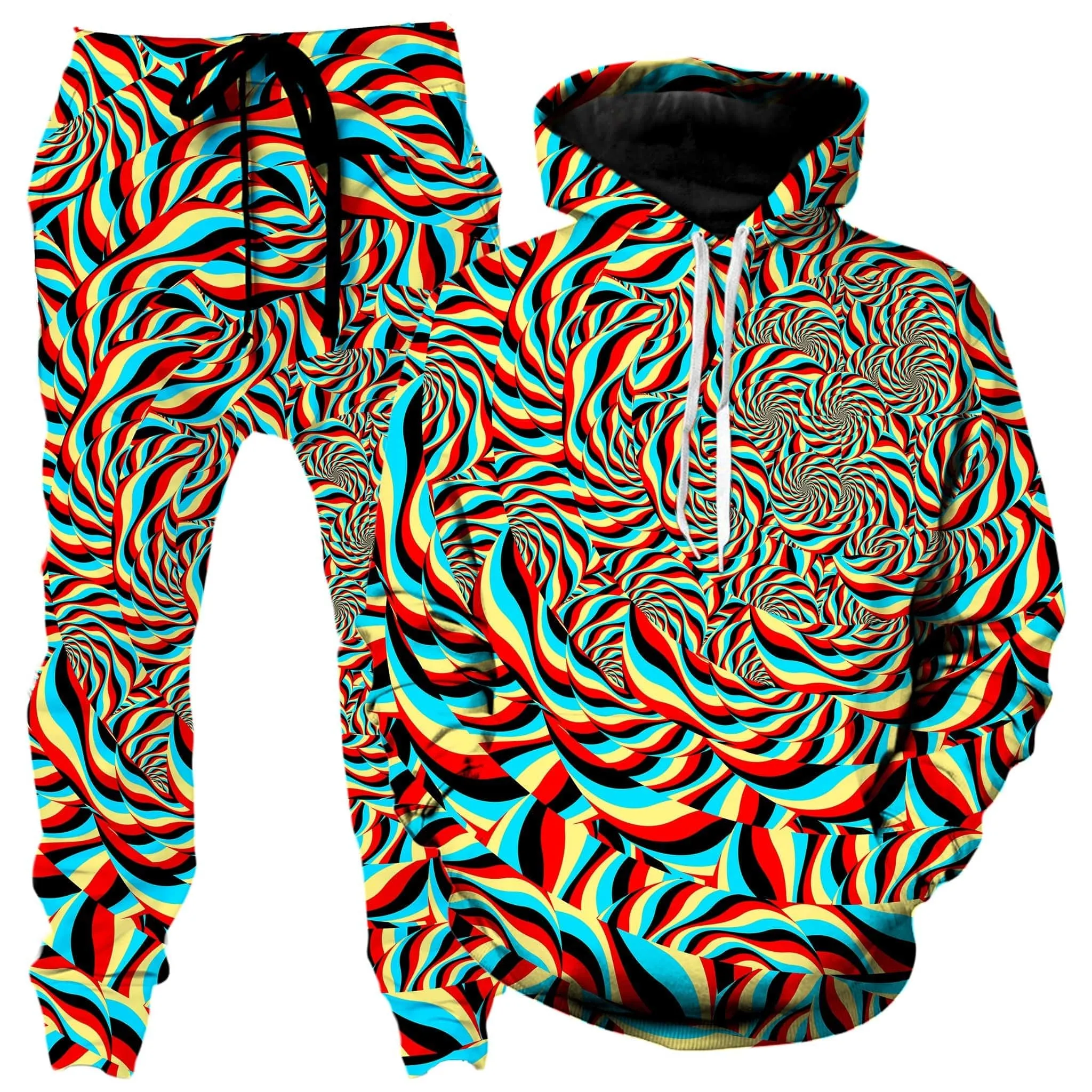 Trippy Swirl Hoodie and Joggers Combo sold by iEDM