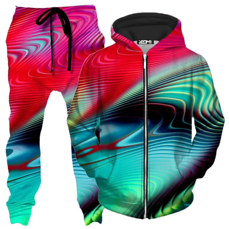 Psy Sand Hills Zip-Up Hoodie and Joggers Combo sold by iEDM