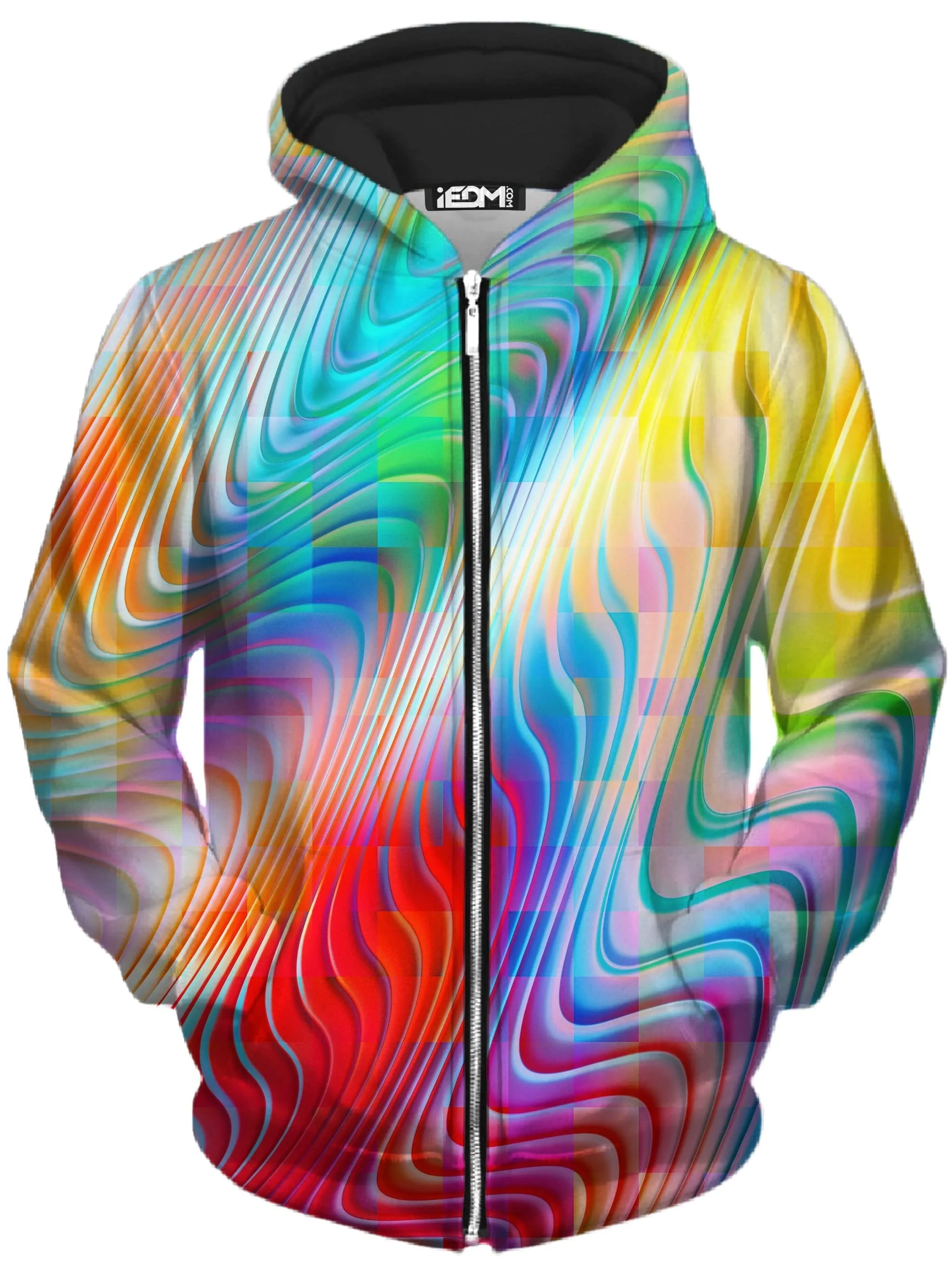 Rainbow Prism Zip-Up Hoodie and Joggers Combo sold by iEDM product image thumbnail 2