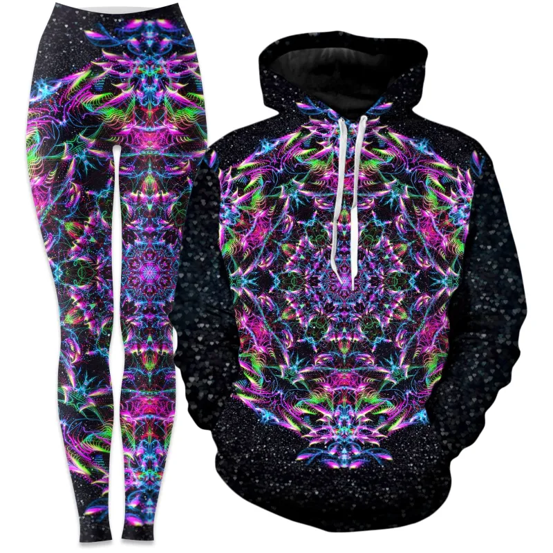 Purp Geometric Hoodie and Leggings Combo sold by iEDM