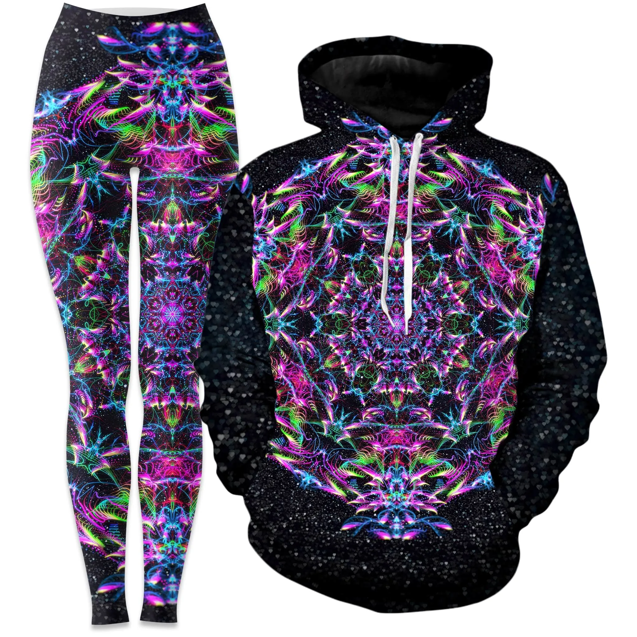 Purp Geometric Hoodie and Leggings Combo sold by iEDM
