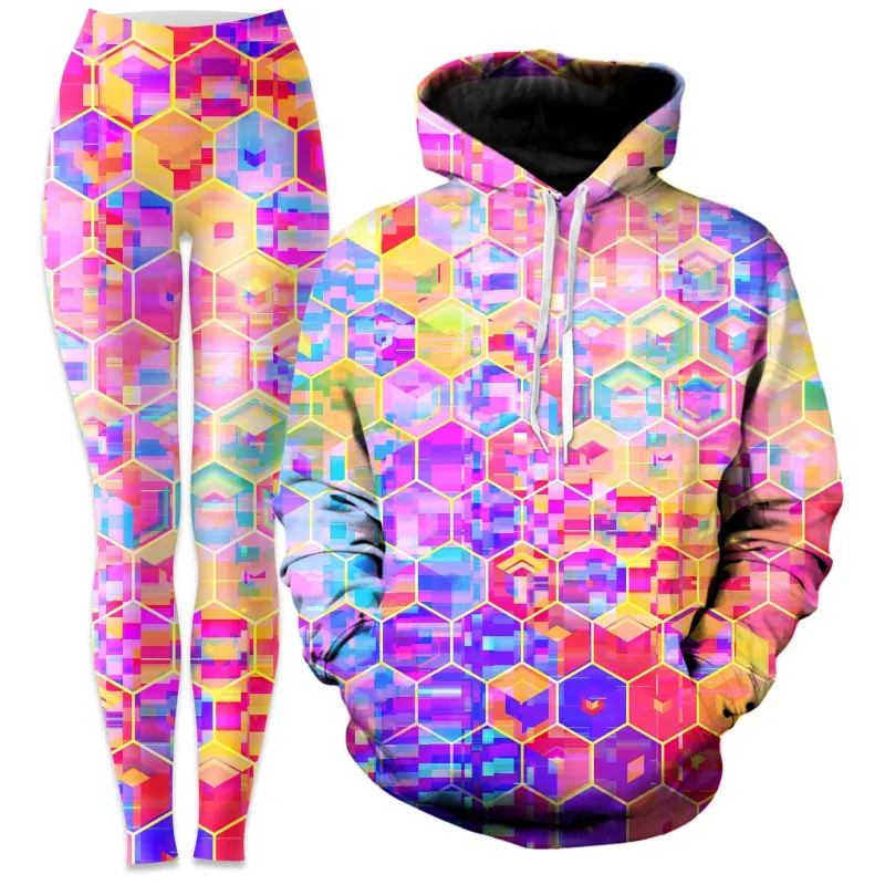 Spectral Cubes Hoodie and Leggings Combo sold by iEDM