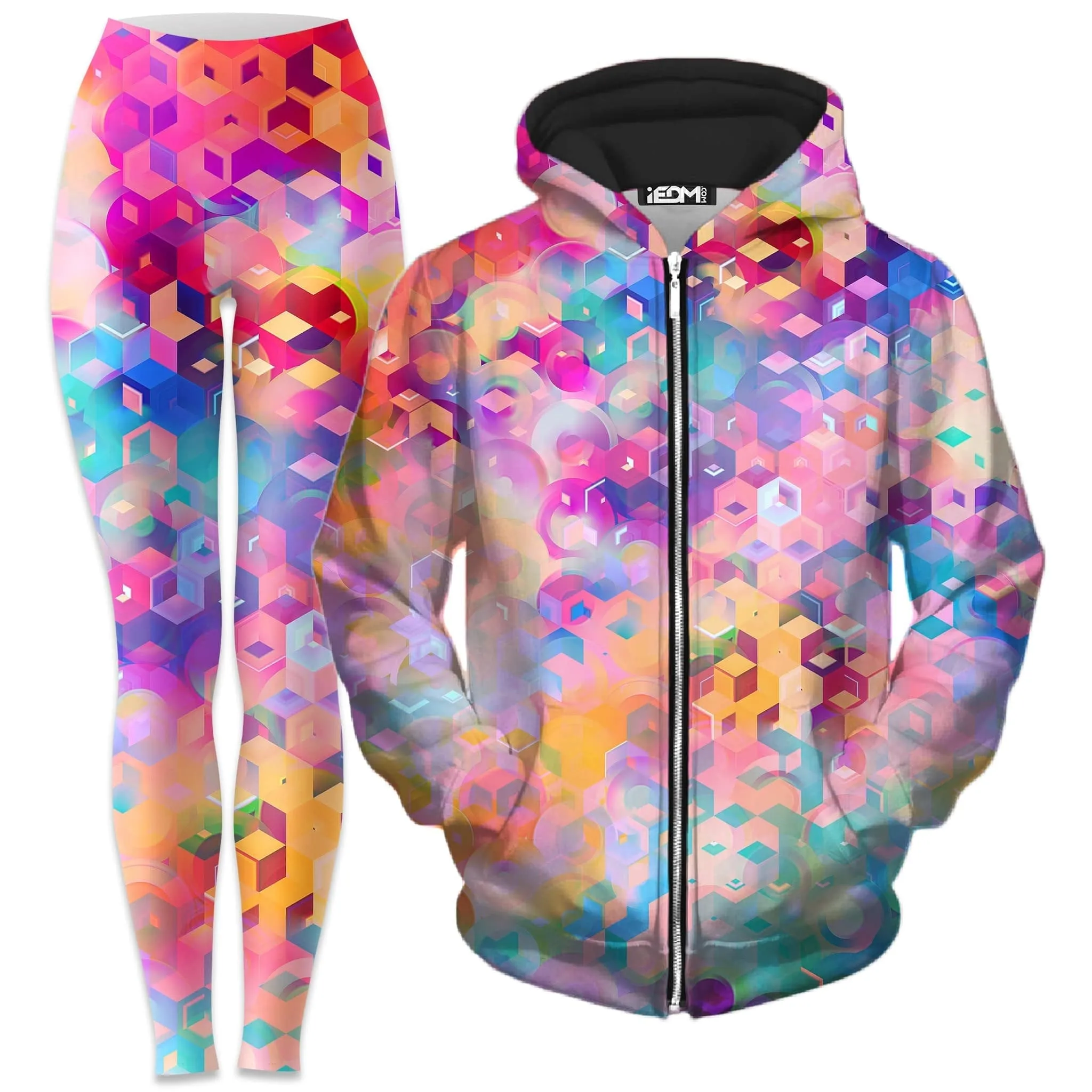 Portal Realm Zip-Up Hoodie and Leggings Combo sold by iEDM