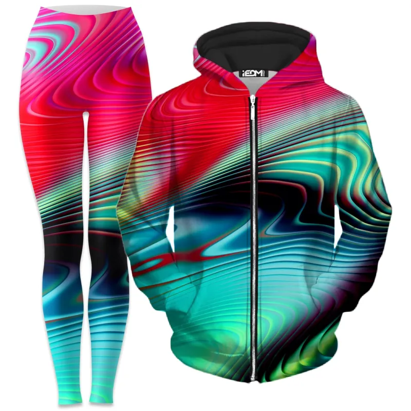 Psy Sand Hills Zip-Up Hoodie and Leggings Combo sold by iEDM