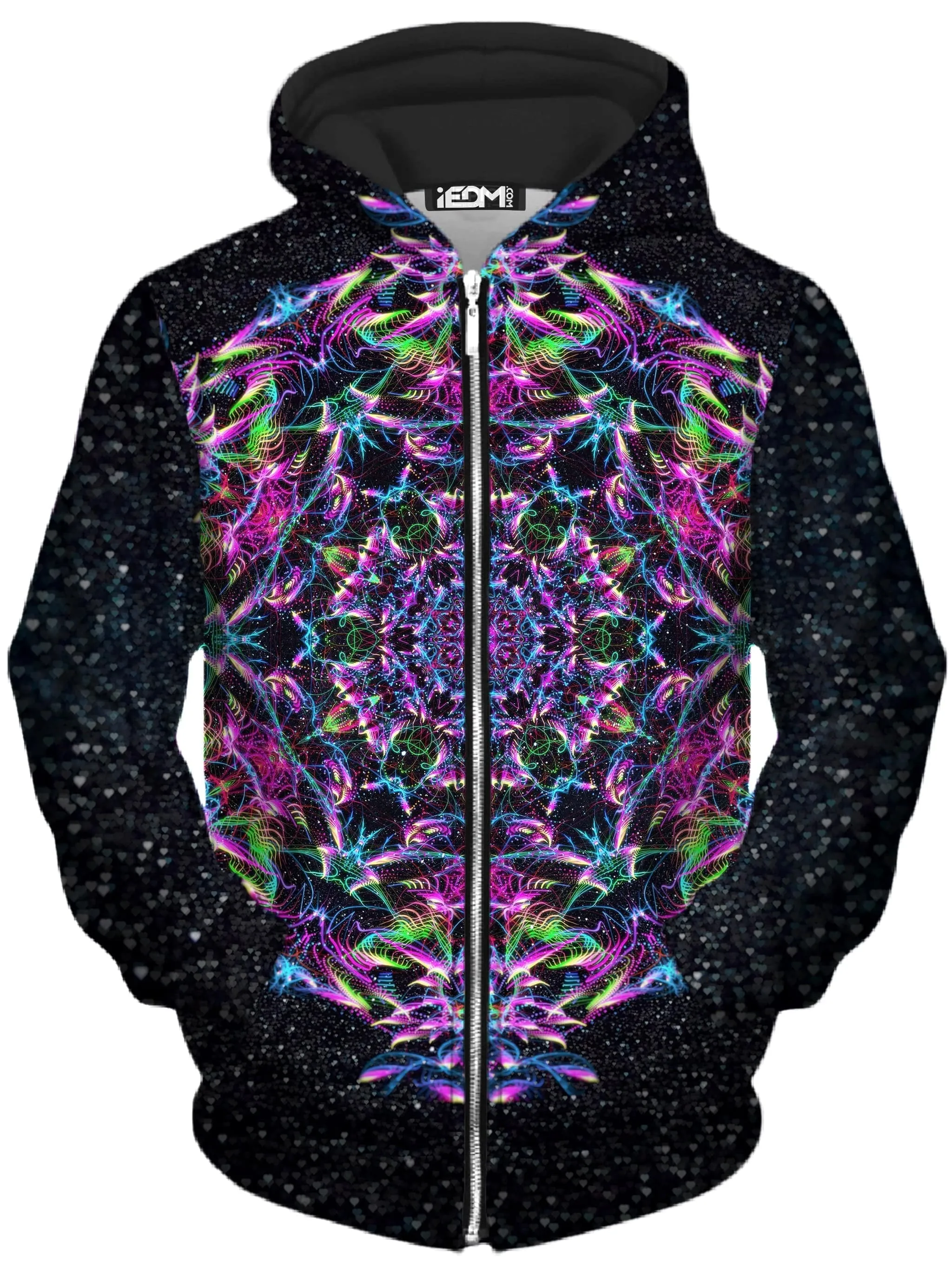 Purp Geometric Zip-Up Hoodie and Leggings Combo sold by iEDM product image thumbnail 2