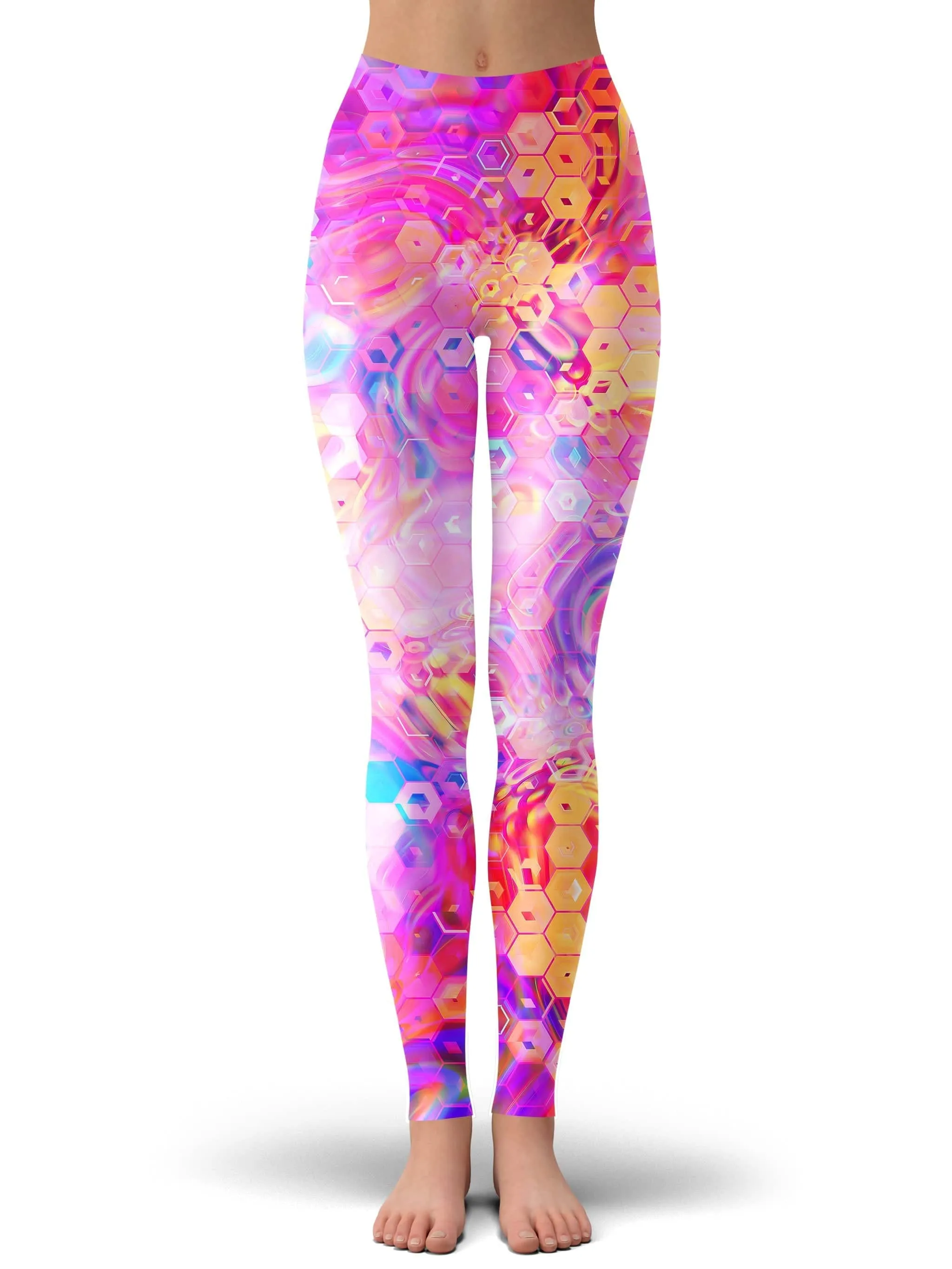 Purple Mirage Zip-Up Hoodie and Leggings Combo sold by iEDM product image thumbnail 3