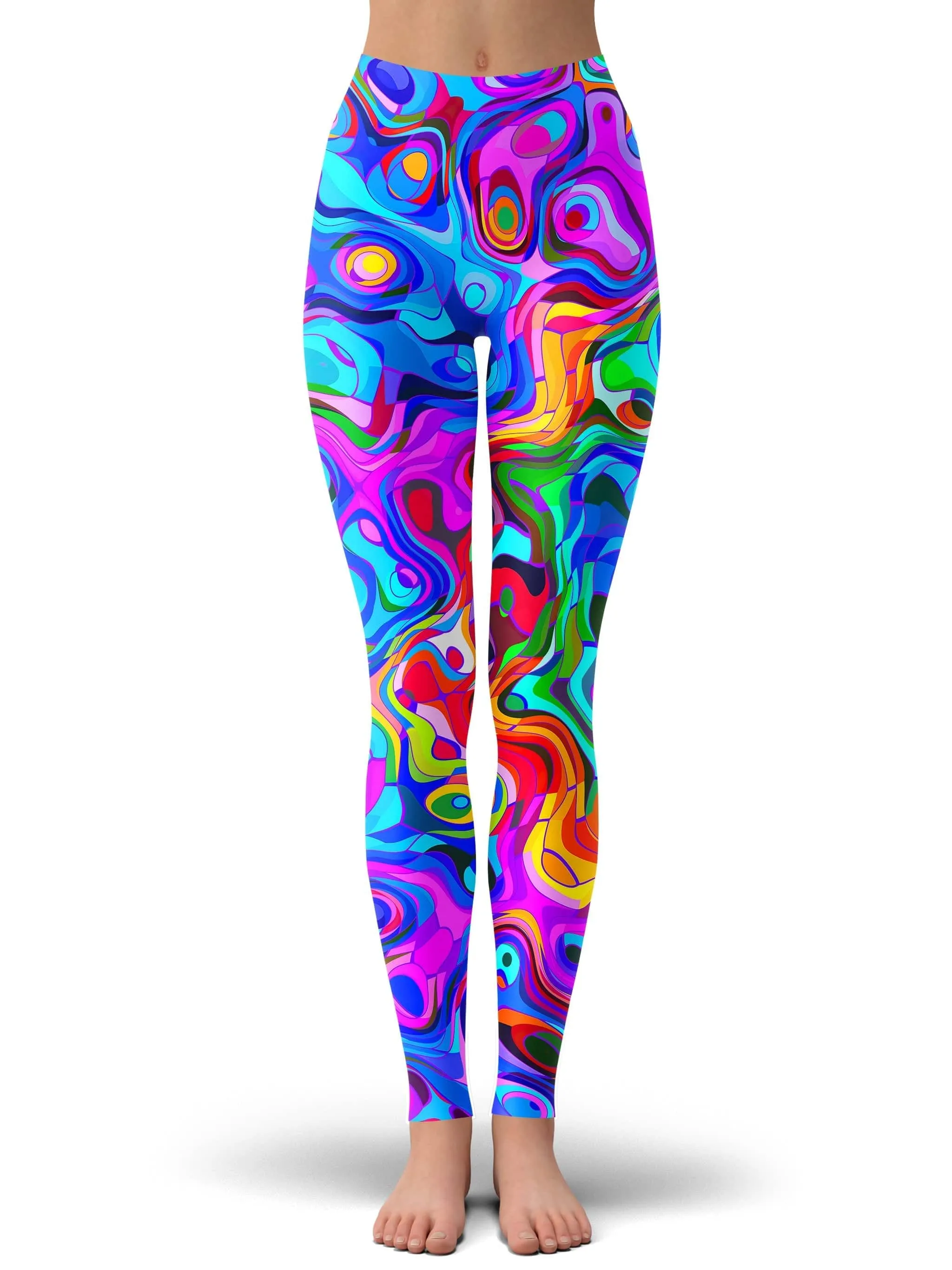 Rainbow Waves Zip-Up Hoodie and Leggings Combo sold by iEDM product image thumbnail 3
