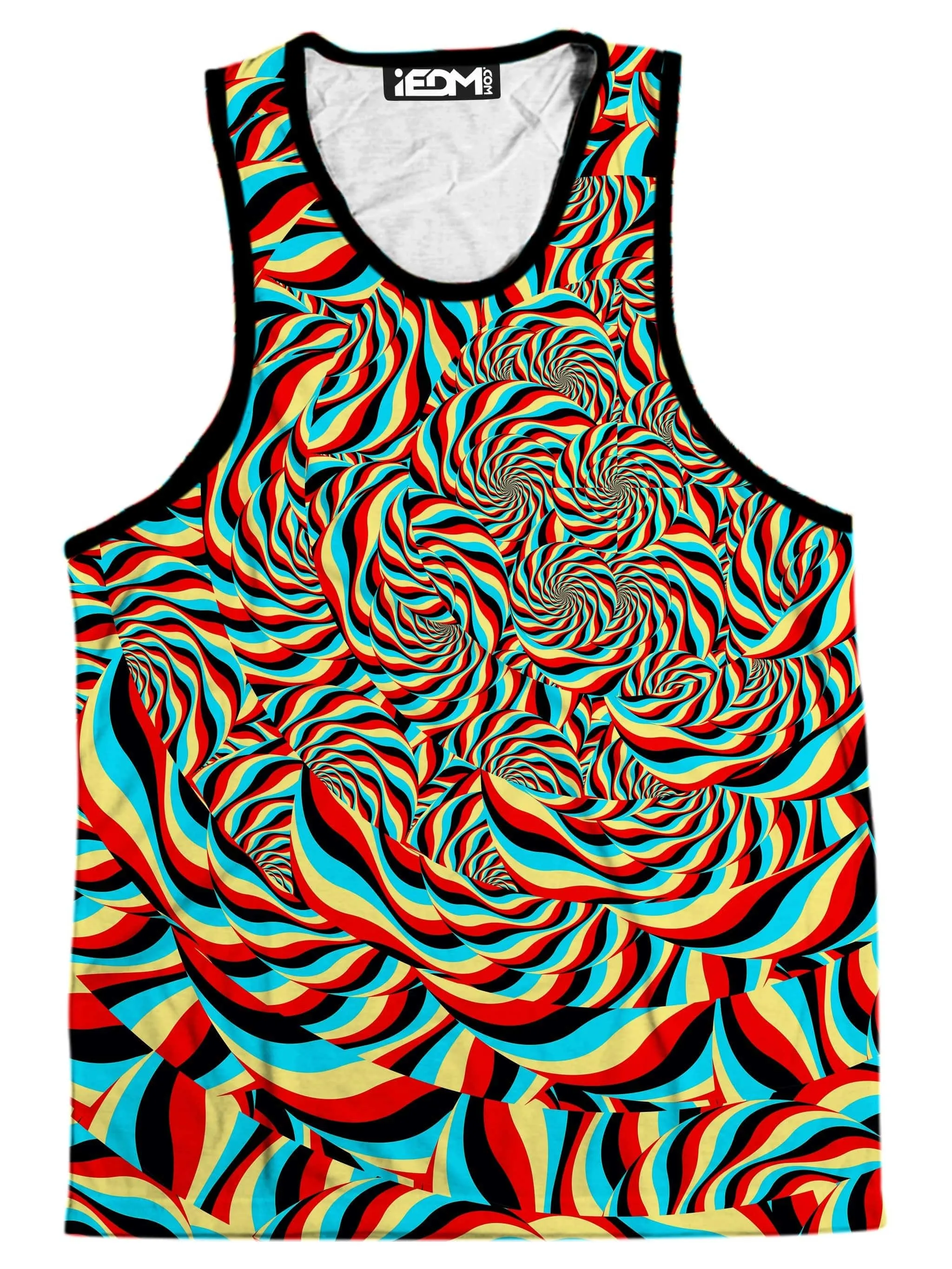 Trippy Swirl Men's Tank and Shorts Combo sold by iEDM product image thumbnail 2