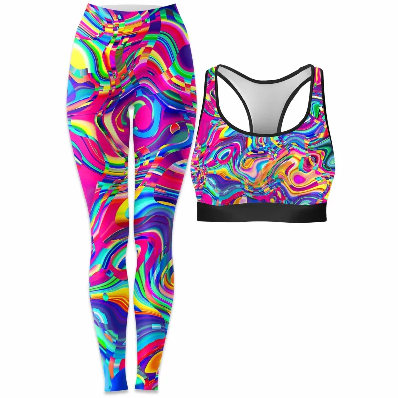 Psych Dip Rave Bra and Leggings Combo sold by iEDM